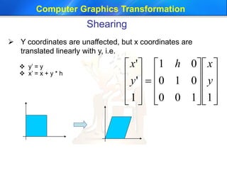 2 transformation computer graphics | PDF