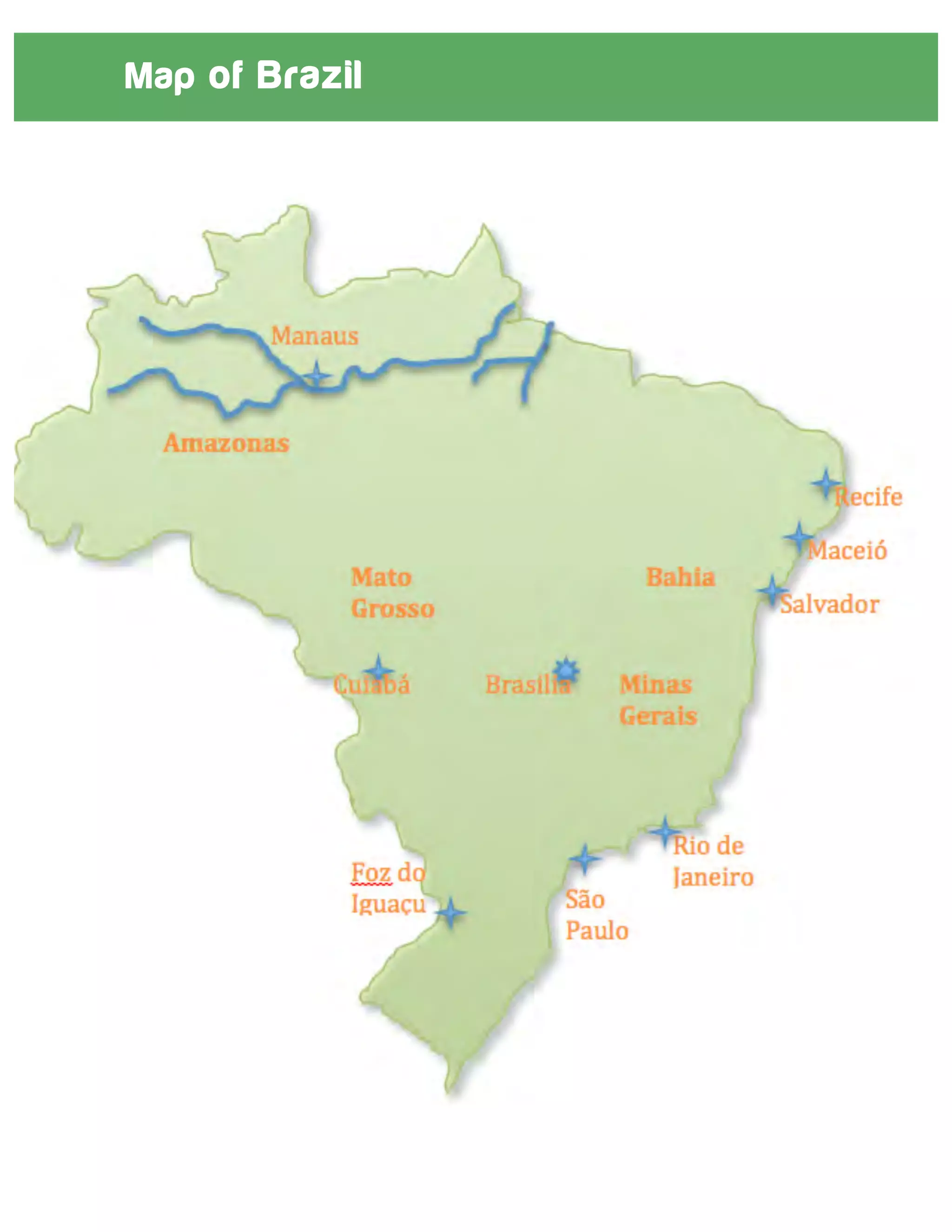 Map of Brazil
 