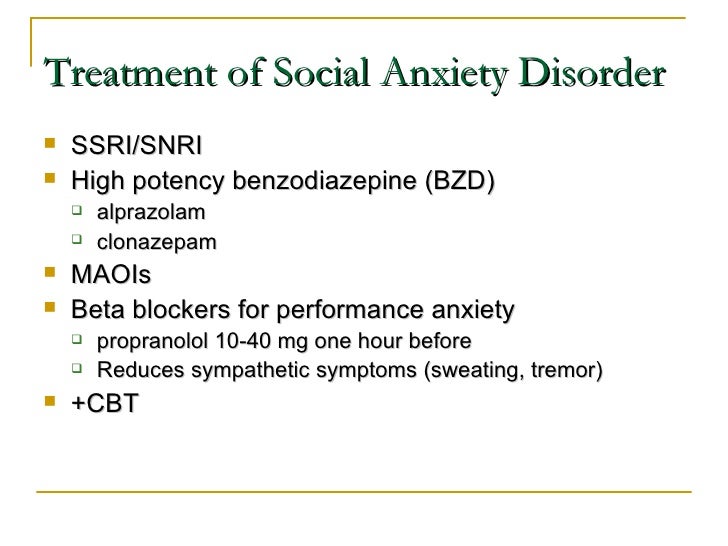 Propranolol and performance anxiety