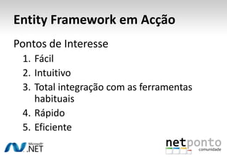 Entity FrameworkemAcçãodemonstração