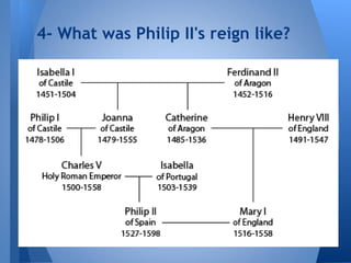 4- What was Philip II's reign like?
 