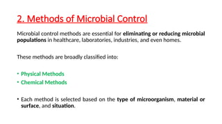 GBSN - Microbiology (Control of Microorganisms) | PPTX