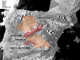 SISTEMA CENTRAL SUBMESETA NORD MONTS DE TOLEDO SUBMESETA SUD 
