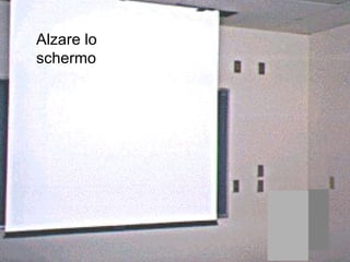 1. Formare lo scopo:    Voglio riavvolgere lo schermo 2. Formare l’intenzione:    Voglio premere l’interruttore    di riavvolgimento < Golfo dell’esecuzione: qual è? > 3. Specificare l’azione:    Voglio avvicinarmi all’interruttore   A e premerlo 4. Eseguire l’azione:    Lo faccio 5. Percepire lo stato del mondo:    Guardo lo schermo e l’ambiente 6. Interpretare lo stato del mondo:    Lo schermo è fermo e la luce è accesa < Golfo della valutazione: esecuzione:  che cosa è successo? > 7. Valutare il risultato:    Non ho raggiunto il mio scopo NOTA: Analisi dell’esempio precedente secondo il modello di Norman  