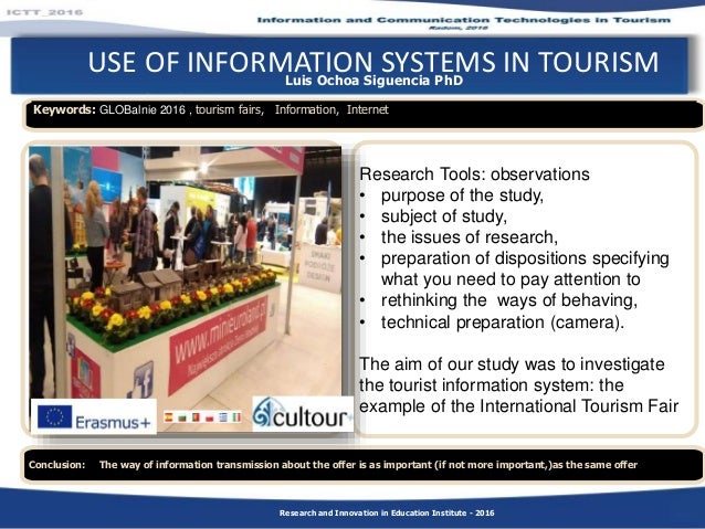 2 use of information systems in tourism phd in information systems