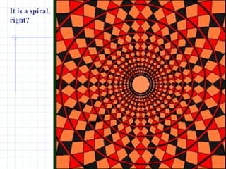 It is a spiral, right? 