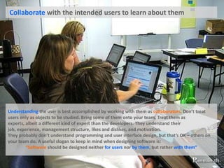 Applying customer-centered design