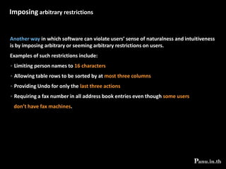Consider function first, presentation later