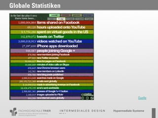 Globale Statistiken




                                        Quelle


                      Probevortrag 02.02.2011
 