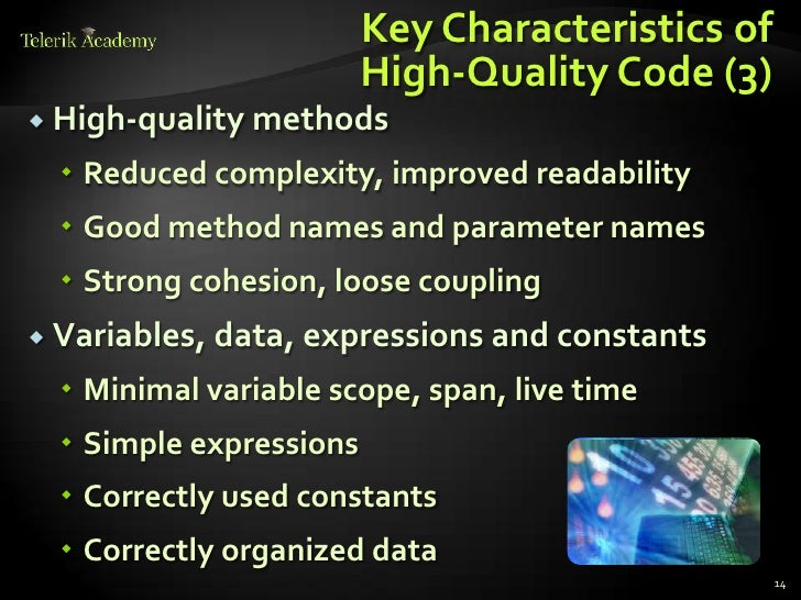 2. what is high quality programming code