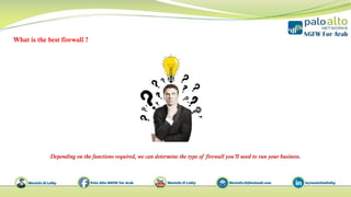 What is the best firewall ?
Depending on the functions required, we can determine the type of firewall you'll need to run your business.
 