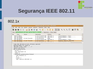 Segurança IEEE 802.11
802.1x
 