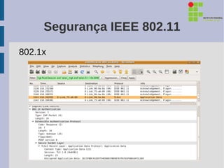 Segurança IEEE 802.11
802.1x
 