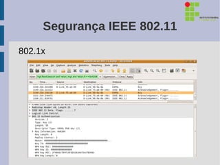 Segurança IEEE 802.11
802.1x
 