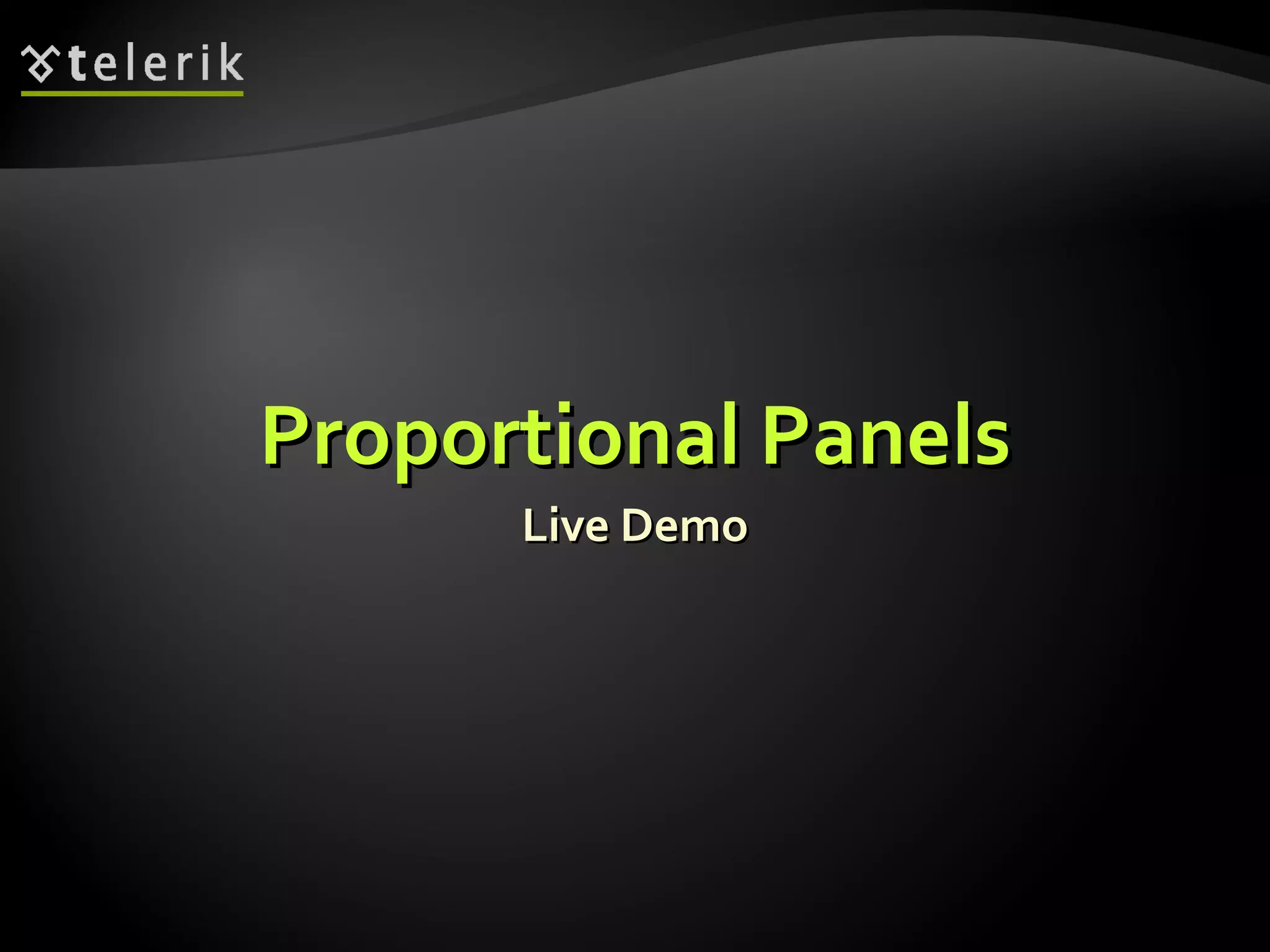 Proportional Panels Live Demo 