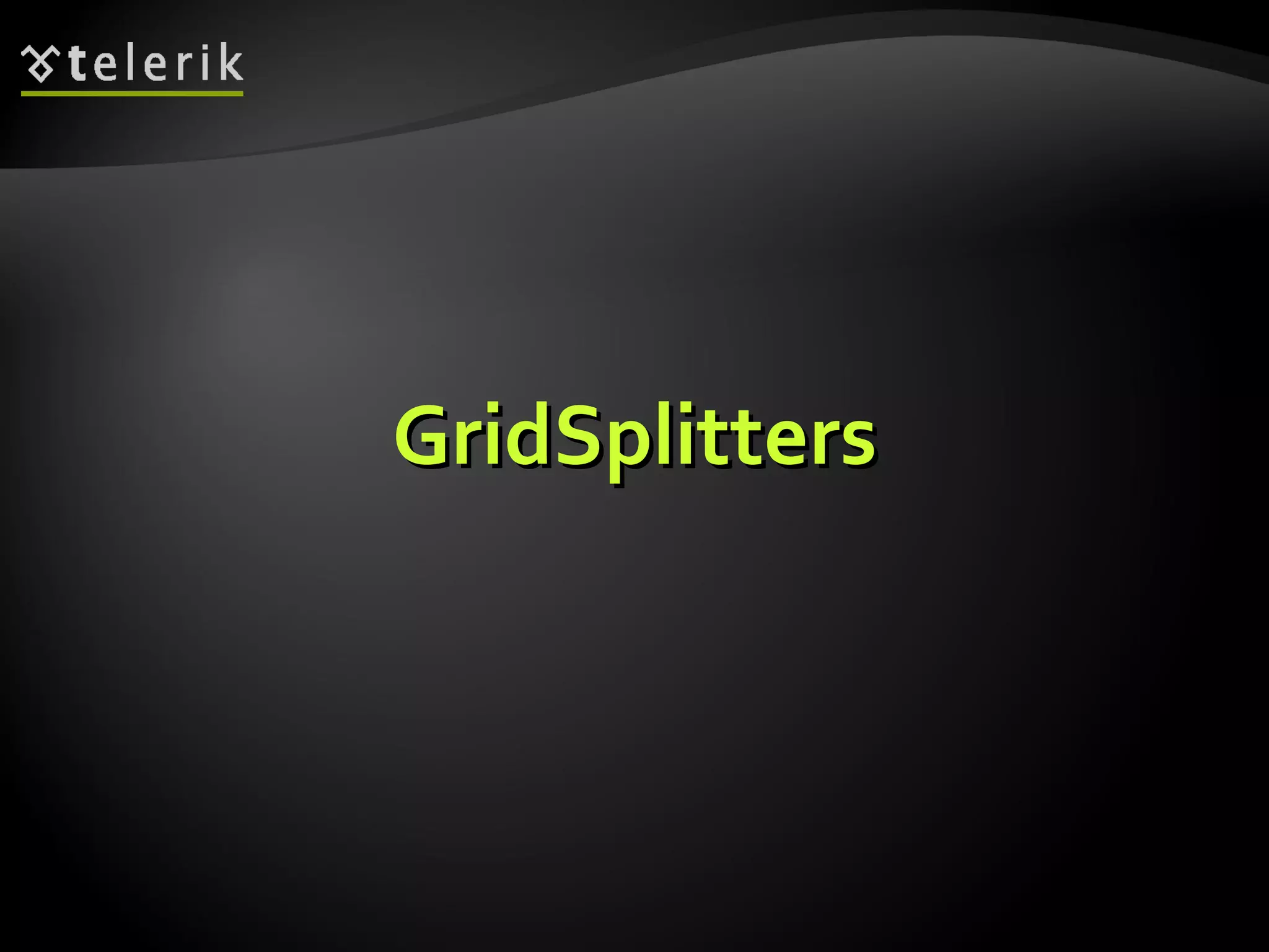 GridSplitters 