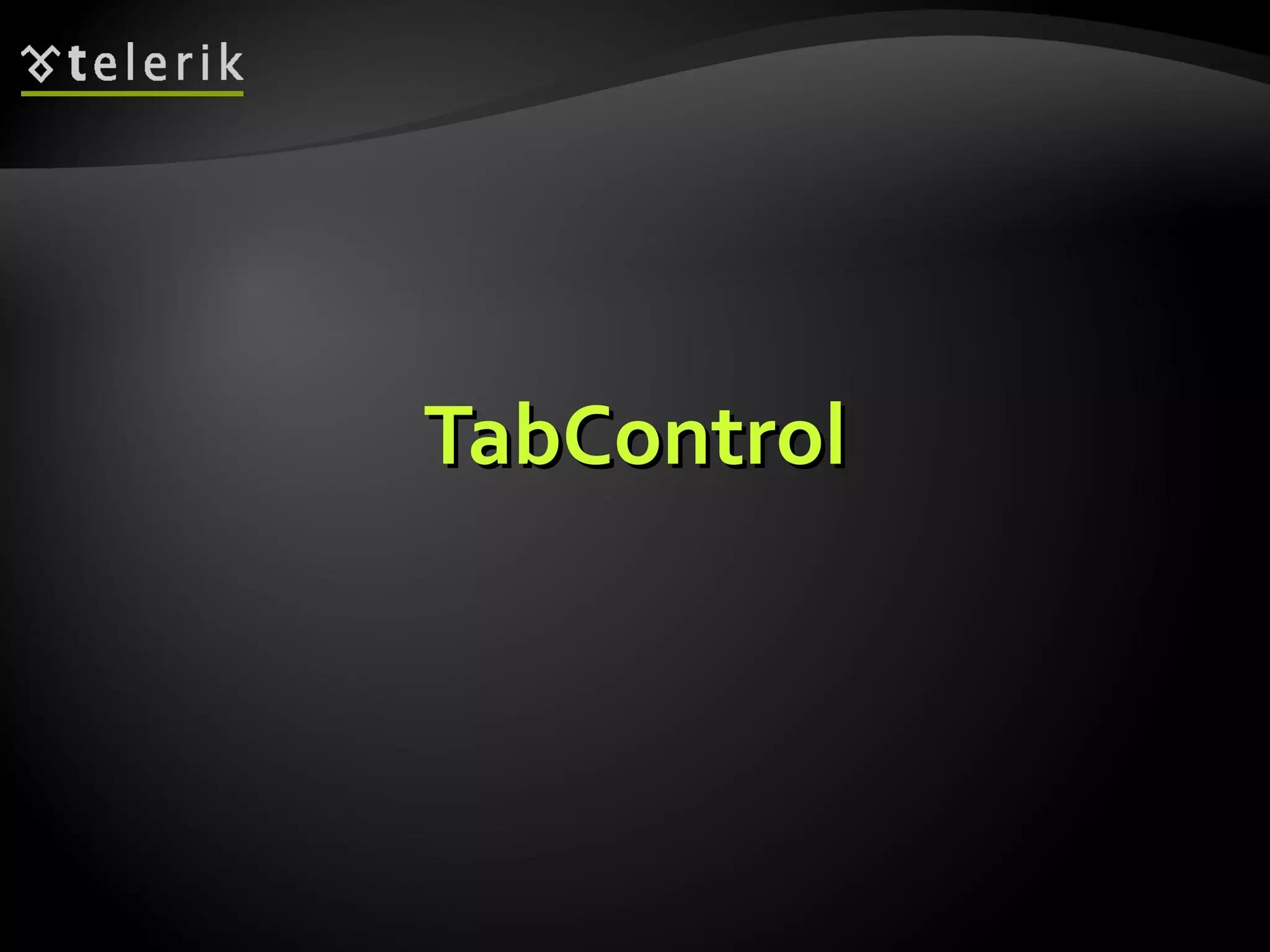 TabControl 