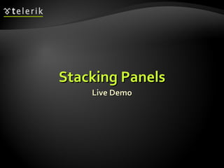 Stacking Panels Live Demo 