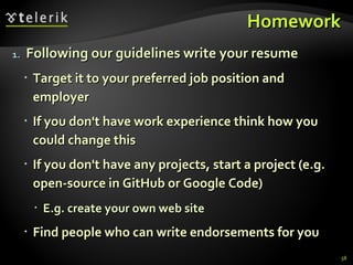 How to Write a Resume (CV)? | PPT
