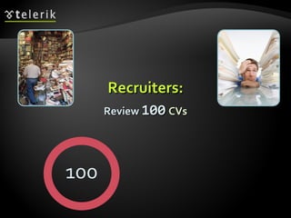 Recruiters: Review   100   CVs 