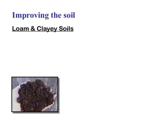 Improving the soil Loam & Clayey Soils 