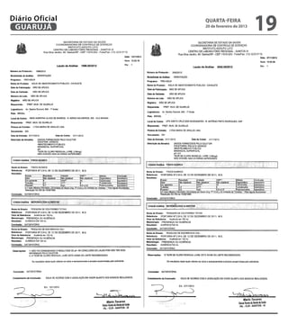 Diário Oficial
 GUARUJÁ
                 quarta-feira
                 20 de fevereiro de 2013
                                           19
 