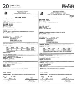 20   quarta-feira
     20 de fevereiro de 2013
                               Diário Oficial
                                GUARUJÁ
 
