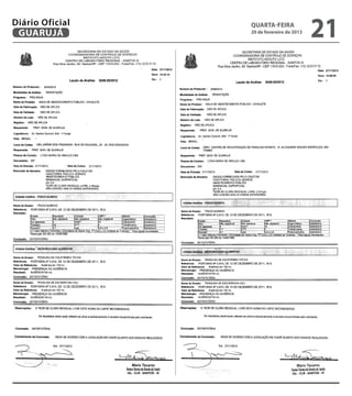 Diário Oficial
 GUARUJÁ
                 quarta-feira
                 20 de fevereiro de 2013
                                           21
 