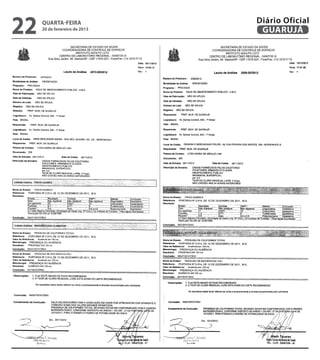 22   quarta-feira
     20 de fevereiro de 2013
                               Diário Oficial
                                GUARUJÁ
 