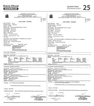 Diário Oficial
 GUARUJÁ
                 quarta-feira
                 20 de fevereiro de 2013
                                           25
 