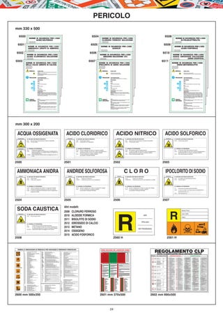 PERICOLO
mm 330 x 500

             6500                                                                                                                                                                                                                                                                                                                                                                                               6504                                                                                                                                                                                                                                                                                                             6508
                                                         NORME DI SICUREZZA PER L’USO                                                                                                                                                                                                                                                                                                                                                       NORME DI SICUREZZA PER L’USO                                                                                                                                                                                                                                                                                                                                         NORME DI SICUREZZA PER L’USO
                                                               ACIDO SOLFORICO                                                                                                                                                                                                                                                                                                                                                              CLORURO FERRICO SOLUZIONE                                                                                                                                                                                                                                                                                                                                                DI POLIELETTROLITA
                                                         PRONTO SOCCORSO:                                                                                                                                                                                                                                                                                                                                                                   PRONTO SOCCORSO:                                                                                                                                                                                                                                                                                                                                                    PRONTO SOCCORSO:
                                                         ASSISTENZA MEDICA:                                                                                                                                                                                                                                                                                                                                                                 ASSISTENZA MEDICA:                                                                                                                                                                                                                                                                                                                                                  ASSISTENZA MEDICA:


        6501                                                                                                                                                                                                                                                                                                                                                                                                 6505                                                                                                                                                                                                                                                                                                        6509
                                                         MEDICO PIÙ VICINO:                                                                                                                                                                                                                                                                                                                                                                 MEDICO PIÙ VICINO:                                                                                                                                                                                                                                                                                                                                                  MEDICO PIÙ VICINO:



                                                  NORME DI SICUREZZA PER L’USO
                                                     PERICOLI DANNI FISICI
                                                                                                                                      Provoca gravi ustioni. Pericoloso per gli occhi.
                                                                                                                                                                                                                                                                                                                                                                                                                                      NORME DI SICUREZZA PER L’USO
                                                                                                                                                                                                                                                                                                                                                                                                                                         PERICOLI  DANNI FISICI
                                                                                                                                                                                                                                                                                                                                                                                                                                                                                                              Corrosivo per gli occhi e per ingestione. Irritante per la pelle.
                                                                                                                                                                                                                                                                                                                                                                                                                                                                                                                                                                                                                                                                                                                                                                                                          NORME DI SICUREZZA PER L’USO
                                                                                                                                                                                                                                                                                                                                                                                                                                                                                                                                                                                                                                                                                                                                                                                                             PERICOLI DANNI FISICI

                                                  AMMONIACA (IDRATO DI AMMONIO)
                                                              INFIAMMABILITÀ
                                                                                                                                      I vapori e/o i fumi sono irritanti per le vie respiratorie.
                                                                                                                                                                                                                                                                                                                                                                                                                                                  GASOLIO
                                                                                                                                                                                                                                                                                                                                                                                                                                                   INFIAMMABILITÀ
                                                                                                                                                                                                                                                                                                                                                                                                                                                                                                              I vapori sono irritanti per le vie respiratorie.
                                                                                                                                                                                                                                                                                                                                                                                                                                                                                                                                                                                                                                                                                                                                                                                                                 ACIDO FOSFORICO                                                                                     L’esposizione ripetuta o prolungata può causare irritazione della pelle
                                                                                                                                                                                                                                                                                                                                                                                                                                                                                                                                                                                                                                                                                                                                                                                                                                                                                                                     e dermatiti.
                                                  PRONTO SOCCORSO:                                                                    I vapori non sono infiammabili.                                                                                                                                                                                                                                                                 PRONTO SOCCORSO:                                                        A contatto con la maggior parte dei metalli libera idrogeno, che può                                                                                                                                                                                                                   PRONTO SOCCORSO:
                                                  ASSISTENZA MEDICA:                                                                  A contatto con la maggior parte dei metalli libera idrogeno, che può                                                                                                                                                                                                                            ASSISTENZA MEDICA:                                                      formare con l’aria miscele esplosive.                                                                                                                                                                                                                                                  ASSISTENZA MEDICA:


   6502                                                                                                                                                                                                                                                                                                                                                                                                   6506                                                                                                                                                                                                                                                                                                   6510
                                                                                                                                      formare con l’aria miscele esplosive.
                                                  MEDICO PIÙ VICINO:                                                                                                                                                                                                                                                                                                                                                                  MEDICO PIÙ VICINO:                                                                                                                                                                                                                                                                                                                                             MEDICO PIÙ VICINO:
                                               PRECAUZIONI RACCOMANDAZIONI                                                                                                                                                                                                                                                                                                                                                             PRECAUZIONI RACCOMANDAZIONI                                                                                                                                                                                                                                                                                                                                                                      PRECAUZIONI                                                                  RACCOMANDAZIONI

                                           NORME DI SICUREZZA PER L’USO                                                                                                                                                                                                                                                                                                                                                            NORME DI SICUREZZA PER L’USO                                                                                                                                                                                                                                                                                                                            NORME DI SICUREZZA PER L’USO
                                                            Evitare il contatto con la pelle, gli occhi e le vie respiratorie.                                                                                                                                                                                                                                                                                                                      Evitare il contatto con la pelle, gli occhi e le vie respiratorie.                                                                                                                                                                                                                                                                                                                                                                                               Evitare il contatto con la pelle, gli occhi e le vie respiratorie.
                                              PERICOLI    DANNI FISICI                                                                                                                                                                                                                                                                                                                                                                PERICOLI    DANNI FISICI
                                                                                                                                     PROTEZIONI
                                                                                                                                Irritante per gli occhi, le vie respiratorie e la pelle.                                                                                                                                                                                                                                                                                                                      PROTEZIONI                                                                                                                                                                                                                                                                                PROTEZIONI
                                           ACIDO CLORIDRICO SOLUZIONE                                                                 Capo:
                                                                                                                                      Elmetto.
                                                                                                                                                                                                                                                                                                                                                                                                                                                 IDRAZINA SOLUZIONE 15%                                     Capo:
                                                                                                                                                                                                                                                                                                                                                                                                                                                                                                        L’esposizione ripetuta o prolungata può causare dermatite da
                                                                                                                                                                                                                                                                                                                                                                                                                                                                                                            Elmetto.
                                                                                                                                                                                                                                                                                                                                                                                                                                                                                                        contatto con possibilità di rischio di alterazioni maligne della pelle.
                                                                                                                                                                                                                                                                                                                                                                                                                                                                                                                                                                                                                                                                                                                                                                                           SODIO IDROSSIDO SOLUZIONE                                                                                                 Capo:
                                                                                                                                                                                                                                                                                                                                                                                                                                                                                                                                                                                                                                                                                                                                                                                                                                                                                                                     Elmetto.

                                                                                                                                                                                                                                                                                                                                                                                                                                                                                                                                                                                                                                                                                                                                                                                                          (SODA CAUSTICA)
                                                      INFIAMMABILITÀ
                                           PRONTO SOCCORSO:                                                                                                                                                                                                                                                                                                                                                                        PRONTO SOCCORSO:                                                                                                                                                                                                                                                                                                                                        PRONTO SOCCORSO:
                                                                                                                                I vapori formano con l’aria miscele esplosive.
                                                                                                                                    Occhi:                                                                                                                                                                                                                                                                                                                                                                    Occhi:                                                                                                                                                                                                                                                                                                                                                                                                 Occhi:
                                           ASSISTENZA MEDICA:                                                                       Visiera e/o occhiali di protezione.                                                                                                                                                                                                                                                            ASSISTENZA MEDICA:                                                         Visiera e/o occhiali di protezione.                                                                                                                                                                                                                                          ASSISTENZA MEDICA:                                                                                                        Occhiali di protezione con schermi laterali.


6503                                                                                                                                                                                                                                                                                                                                                                                                    6507                                                                                                                                                                                                                                                                                                   6511
                                           MEDICO PIÙ VICINO:                                                                                                                                                                                                                                                                                                                                                                      MEDICO PIÙ VICINO:                                                                                                                                                                                                                                                                                                                                      MEDICO PIÙ VICINO:
                                                          Mani:                                                                                                                                                                                                                                                                                                                                                                                                                                             Mani:                                                                                                                                                                                                                                                                                                                                                                                                    Mani:
                                         PRECAUZIONI RACCOMANDAZIONI
                                                          Guanti di gomma antiacido.                                                                                                                                                                                                                                                                                                                                                                       PRECAUZIONI                                  RACCOMANDAZIONI
                                                                                                                                                                                                                                                                                                                                                                                                                                                                                                            Guanti di gomma antiacido.                                                                                                                                                                                                                                                                                                                                                                               Guanti di gomma.

                                     NORME DI SICUREZZA PER L’USO                                                                                                                                                                                                                                                                                                                                                               NORME DI SICUREZZA PER L’USO                                                                                                                                                                                                                                                                                                                    NORME DI SICUREZZA PER L’USO
                                                      Evitare il contatto con la pelle, gli occhi e le vie respiratorie.                                                                                                                                                                                                                                                                                                                                                                                Evitare il contatto con la pelle e gli occhi.
                                        PERICOLI    DANNI FISICI
                                                          Cute:                                                                                                                                                                                                                                                                                                                                                                                                                                             Cute:                                                                                                                                                                                                                                                                  PERICOLI DANNI FISICI                                                                                                             Cute:
                                                                                                                            PROTEZIONI
                                                                                                                                Tuta e stivali antiacido.
                                                                                                                         Corrosivo. Provoca ustioni.                                                                                                                                                                                                                                                                                                                                                    PROTEZIONI
                                                                                                                                                                                                                                                                                                                                                                                                                                                                                                            Tuta e stivali antiacido.                                                                                                                                                                                                                                                                                                                                                                                Abiti da lavoro.

                                     DELLA CALCE INFIAMMABILITÀ DI CALCIO)
                                                  (IDRATO                                                             Irritante per le vie respiratorie.
                                                                                                                           Capo: respiratorie:
                                                                                                                                Vie
                                                                                                                           Elmetto.
                                                                                                                                Maschera antigas con filtro E o autorespiratore.
                                                                                                                                                                                                                                                                                                                                                                                                                                IPOCLORITO DI SODIO SOLUZIONE                                           Capo: respiratorie:
                                                                                                                                                                                                                                                                                                                                                                                                                                                                                                           Vie
                                                                                                                                                                                                                                                                                                                                                                                                                                                                                                        Elmetto.
                                                                                                                                                                                                                                                                                                                                                                                                                                                                                                           Maschera antigas con filtro B o autorespiratore.
                                                                                                                                                                                                                                                                                                                                                                                                                                                                                                                                                                                                                                                                                                                                                                                    SODIO METABISOLFITO                                                                                         ProvocaVie respiratorie:
                                                                                                                                                                                                                                                                                                                                                                                                                                                                                                                                                                                                                                                                                                                                                                                                                                                                                                        gravi ustioni. Pericoloso per gli occhi.
                                                                                                                                                                                                                                                                                                                                                                                                                                                                                                                                                                                                                                                                                                                                                                                                                                                                                                       Maschere antipolvere (FFP2S).
                                     PRONTO SOCCORSO:                                                                 A contatto con la maggior parte dei metalli libera idrogeno, che può                                                                                                                                                                                                                                      PRONTO SOCCORSO:                                                                                                                                                                                                                                                                                                                                PRONTO SOCCORSO:
                                                                                                                           Occhi:                                                                                                                                                                                                                                                                                                                                                                       Occhi:
                                     ASSISTENZA MEDICA:                                                               formareINTERVENTI
                                                                                                                                 con l’aria miscele esplosive.                                                                                                                                                                                                                                                                  ASSISTENZA MEDICA:                                                         INTERVENTI                                                                                                                                                                                                                                                           ASSISTENZA MEDICA:                                                                                                                   INTERVENTI
                                                                                                                           Visiera e/o occhiali di protezione. indossato i previsti mezzi protettivi.
                                                                                                                                Perdite: intervenire dopo aver                                                                                                                                                                                                                                                                                                                                          Occhiali di protezione. dopo aver indossato i previsti mezzi protettivi.
                                                                                                                                                                                                                                                                                                                                                                                                                                                                                                           Perdite: intervenire                                                                                                                                                                                                                                                                                                                                                                                      Perdite: intervenire dopo aver indossato i previsti mezzi protettivi.
                                     MEDICO PIÙ VICINO:                                                                         Neutralizzare addizionando con cautela sostanze basiche deboli                                                                                                                                                                                                                                  MEDICO PIÙ VICINO:                                                         Neutralizzare addizionando con cautela sostanze basiche deboli                                                                                                                                                                                                       MEDICO PIÙ VICINO:                                                                                                                   Non versare acqua sul prodotto. Arginare per impedire il dilagamento
                                                                                                                           Mani:                                                                                                                                                                                                                                                                                                                                                                        Mani:
                                                            PRECAUZIONI                                               RACCOMANDAZIONI di sodio, calce) e poi eliminare con
                                                                                                                                (carbonato, bicarbonato
                                                                                                                           Guanti di gomma antialcali. acqua.
                                                                                                                                abbondante lavaggio di
                                                                                                                                                                                                                                                                                                                                                                                                                                                                                                           (carbonato, calce) e poi eliminare con abbondante lavaggio di acqua.
                                                                                                                                                                                                                                                                                                                                                                                                                                                                                                        Guanti antisolvente (neoprene).                                                                                                                                                                                                                                                                          PRECAUZIONI RACCOMANDAZIONI Rimuovere quanto uso di acqua scopa,
                                                                                                                                                                                                                                                                                                                                                                                                                                                                                                                                                                                                                                                                                                                                                                                                                                      del prodotto fuoriuscito.                         possibile con
                                                                                                                      Evitare il contatto con la pelle, gli occhi e le vie respiratorie.                                                                                                                                                                                                                                                                                                                                                                                                                                                                                                                                                                                                                                      Evitare il contatto con la pelle, gli occhi e L’eventuale
                                                                                                                                                                                                                                                                                                                                                                                                                                                                                                                                                                                                                                                                                                                                                                                                                                      paletta o sistema aspirante. le vie respiratorie.               rende
                                                           PERICOLI                                               DANNI FISICI
                                                                                                                           Cute:                                                                                                                                                                                                                                                                                                            PERICOLI                                      DANNI FISICI
                                                                                                                                                                                                                                                                                                                                                                                                                                                                                             Cute:                                                                                                                                                                                                                                                                                                              PERICOLI              pericolosamente scivoloso il pavimento.
                                                                                                                                                                                                                                                                                                                                                                                                                                                                                                                                                                                                                                                                                                                                                                                                                            DANNI FISICI
                                                                                                                  PuòPROTEZIONI
                                                                                                                           Tuta e stivali antialcali.
                                                                                                                       produrre arrossamento della pelle quando il contatto è ripetuto o                                                                                                                                                                                                                                                                                                                Abiti da lavoro.                                                                                                                                                                                                                                                                                                                                                                        PROTEZIONI
                                                                                                                  esteso.
                                                                                                                      Capo: respiratorie:                                                                                                                                                                                                                                                                                                                                                 IrritanteINTERVENTI la pelle.
                                                                                                                                                                                                                                                                                                                                                                                                                                                                                                    per gli occhi e per                                                                                                                                                                                                                                                                                                                                                                      Capo:
                                                                                                                                                                                                                                                                                                                                                                                                                                                                                                                                                                                                                                                                                                                                                                                                                                                                                        Irritante per gli occhi e per la pelle.
                                                                                                                           Vie
                                                                                                                  PuòElmetto. lesioni oculari gravi.
                                                                                                                       produrre                                                                                                                                                                                                                                                                                                                                                           A contatto con acidi libera gas tossico. indossato i previsti mezzi protettivi.
                                                                                                                                                                                                                                                                                                                                                                                                                                                                                                   Perdite: intervenire dopo aver                                                                                                                                                                                                                                                                                                                                                            Elmetto.
                                                                                                                                                                                                                                                                                                                                                                                                                                                                                                                                                                                                                                                                                                                                                                                                                                                                                        Il prodotto libera lentamente SO2 anche a temperatura ambiente.
                                                                                                                           Maschera antigas con filtro K o respiratore.
                                                                                                                  L’inalazioneOcchi:
                                                                                                                                 della polvere di calce causa malessere al tratto superiore                                                                                                                                                                                                                                                                                                           Occhi:                                                                                                                                                                                                                                                                                                                                                                                         Occhi:
                                                                PRONTO                                                Occhi: Irrorare abbondantemente con acqua corrente per almeno 15 minuti,
                                                                                                                           INTERVENTI
                                                                                                                  delle vie respiratorie                                                                                                                                                                                                                                                                                                         PRONTO     Eliminare le fonti di accensione, bloccare lo spandimento all’origine,
                                                                                                                                                                                                                                                                                                                                                                                                                                                                Irrorare abbondantemente con acqua corrente per almeno 15 minuti,
                                                                                                                                                                                                                                                                                                                                                                                                                                                            evitare che il liquido defluisca nella fogna.
                                                                                                                                                                                                                                                                                                                                                                                                                                                                                                                                                                                                                                                                                                                                                                                                                     PRONTO Occhi: Sciacquare accuratamente con acqua abbondante per almeno 15
                                                                SOCCORSO                                              Visiera e/o occhiali di protezione. indossato i previstiaperte.protettivi.
                                                                                                                           Perdite: intervenire dopo aver le palpebre bene mezzi
                                                                                                                                mediante fontanella, tenendo
                                                                                                                                                                                                                                                                                                                                                                                                                                                 SOCCORSO Contenere il prodotto fuoriuscito con terra bene aperte.
                                                                                                                                                                                                                                                                                                                                                                                                                                                                mediante fontanella, tenendo le palpebre
                                                                                                                                                                                                                                                                                                                                                                                                                                                                                                           o sabbia, raccogliere il                                                                                                                                                                                                                                                                                  SOCCORSO e/o occhiali di protezione.
                                                                                                                                                                                                                                                                                                                                                                                                                                                                                                                                                                                                                                                                                                                                                                                                                              Visiera minuti. Rivolgersi al medico.
                                                                                                                           Assorbire con sabbia e porre in adatti contenitori da avviare alla
                                                                                                                                Cute:                                                                                                                                                                                                                                                                                                                           Cute:
                                                                                                                                                                                                                                                                                                                                                                                                                                                            materiale assorbito in appositi contenitori, procedere allo                                                                                                                                                                                                                                                                                                               Cute:
                                                                                                                      Mani:                                                                                                                                                                                                                                                                                                                                                                                                                                                                                                                                                                                                                                                                                                   Mani:
                                                           PRECAUZIONI                                            RACCOMANDAZIONI contaminati, tagliandoli se necessario. Lavare
                                                                                                                           distruzione. gli indumenti
                                                                                                                                Togliere
                                                                                                                      Guanti di gomma antiacido.                                                                                                                                                                                                                                                                                            PRECAUZIONI RACCOMANDAZIONIpossibilmente sottoLavare immediatamente con
                                                                                                                                                                                                                                                                                                                                                                                                                                                            smaltimento secondo quantocontaminati. legge.
                                                                                                                                                                                                                                                                                                                                                                                                                                                                Togliere gli indumenti previsto dalla                                                                                                                                                                                                                                                                                                           PRECAUZIONI RACCOMANDAZIONI con acqua. Se l’irritazione cutanea persiste,
                                                                                                                                                                                                                                                                                                                                                                                                                                                                                                                                                                                                                                                                                                                                                                                                                                      Togliere immediatamente gli indumenti contaminati. Lavare subito
                                                                                                                                                                                                                                                                                                                                                                                                                                                                                                                                                                                                                                                                                                                                                                                                                              Guanti di gomma antialcali.
                                                                                                                  Evitare il contatto conaddizionandoocchi. abbondante, possibilmente sotto una
                                                                                                                           Neutralizzare la pelle con acquacautela sostanze acide deboli (acido
                                                                                                                                immediatamente e gli con                                                                                                                                                                                                                                                                                                        acqua abbondante,                         doccia di sicurezza.
                                                                                                                                                                                                                                                                                                                                                                                                                                                                                          Evitare il contatto con la pelle, gli occhi e le vie respiratorie.                                                                                                                                                                                                                                                                          abbondantemente                                   Evitare il contatto con la pelle, gli occhi e le vie respiratorie.
                                                                                                                      Cute: doccia. See l’infortunatocon abbondante lavaggio di acqua.tenerlo
                                                                                                                           citrico, acetico) poi eliminare presenta sintomi di shock,
                                                                                                                                                                                                                                                                                                                                                                                                                                                                                                        Inalazione:                                                                                                                                                                                                                                                                                                                                                                         Cute: chiamare un medico.
                                                                                                                  PROTEZIONI
                                                                                                                      Tuta e stivali antiacido. al caldo in attesa del medico. Non applicare oli o
                                                                                                                                moderatamente                                                                                                                                                                                                                                                                                                                                             PROTEZIONI    Allontanare immediatamente l’infortunato dall’ambiente inquinato                                                                                                                                                                                                                                                                                                                PROTEZIONI
                                                                                                                                                                                                                                                                                                                                                                                                                                                                                                                                                                                                                                                                                                                                                                                                                                                                                            Tuta e stivali antialcali.
                                                                                                                                                                                                                                                                                                                                                                                                                                                                                                                                                                                                                                                                                                                                                                                                                                                                                                     Inalazione:
                                                                                                                                unguenti alle parti colpite senza ordine del medico.                                                                                                                                                                                                                                                                                                                    trasportandolo in luogo caldo e abbastanza ventilato.
                                                                                                                  Capo: respiratorie:
                                                                                                                      Vie                                                                                                                                                                                                                                                                                                                                                                 Capo:                                                                                                                                                                                                                                                                                                                                                                                         Capo: respiratorie: il soggetto all’aria aperta. Rivolgersi ad un medico.
                                                                                                                                                                                                                                                                                                                                                                                                                                                                                                                                                                                                                                                                                                                                                                                                                                                                                            Vie
                                                                                                                                                                                                                                                                                                                                                                                                                                                                                                                                                                                                                                                                                                                                                                                                                                                                                                     Trasportare
                                                                                                                  Elmetto. Inalazione: filtro B o autorespiratore.
                                                                                                                      Maschera antigas con                                                                                                                                                                                                                                                                                                                                                Elmetto. Ingestione:                                                                                                                                                                                                                                                                                                                                                                          Elmetto. Ingestione: o autorespiratore.
                                                                                                                                                                                                                                                                                                                                                                                                                                                                                                                                                                                                                                                                                                                                                                                                                                                                                            Maschera antinebbia
                                                                                                                                Allontanare immediatamente l’infortunato dall’ambiente inquinato
                                                                                                                           Occhi:                                                                                                                                                                                                                                                                                                                                                                 Occhi: provocare il vomito. Se l’infortunato non ha perso conoscenza
                                                                         PRONTO                                       INTERVENTI in luogo caldo e abbastanza ventilato.
                                                                                                                                trasportandolo
                                                                                                                  Occhi: Irrorare abbondantemente con acqua corrente per almeno 15 minuti,                                                                                                                                                                                                                                                                 PRONTO                                       Non
                                                                                                                                                                                                                                                                                                                                                                                                                                                                                          Occhi: Sciacquare accuratamente con acqua abbondante; se persiste
                                                                                                                                                                                                                                                                                                                                                                                                                                                                                                        somministrare acqua in abbondanza.                                                                                                                                                                                                                                                                                                                                              Occhi:
                                                                                                                                                                                                                                                                                                                                                                                                                                                                                                                                                                                                                                                                                                                                                                                                                                                                                                     Sciacquare prontamente più volte la bocca con acqua. Non provocare
                                                                                                                                                                                                                                                                                                                                                                                                                                                                                                                                                                                                                                                                                                                                                                                                                                                                                            INTERVENTI previe istruzioni mediche.
                                                                                                                                                                                                                                                                                                                                                                                                                                                                                                                                                                                                                                                                                                                                                                                                                                                                                                     il vomito senza
                                                                         SOCCORSO                                 Visiera e/o occhiali di protezione. le palpebre bene aperte.
                                                                                                                           mediante fontanella, tenendo
                                                                                                                      Perdite: intervenire dopo aver indossato i previsti mezzi protettivi.
                                                                                                                                Ingestione:
                                                                                                                      Ventilare adeguatamente la zona e l’infortunatoi non ha con acqua
                                                                                                                                                                                                                                                                                                                                                                                                                                                           SOCCORSO                       Visiera e/o occhiali di protezione. specialista.
                                                                                                                                                                                                                                                                                                                                                                                                                                                                                                  l’irritazione consultare uno                                                                                                                                                                                                                                                                                                                                                          Visiera e/o occhiali di protezione. Non portare lenti a contatto. protettivi.
                                                                                                                                                                                                                                                                                                                                                                                                                                                                                                                                                                                                                                                                                                                                                                                                                                                                                            Perdite: intervenire dopo aver indossato medico. mezzi
                                                                                                                                                                                                                                                                                                                                                                                                                                                                                                                                                                                                                                                                                                                                                                                                                                                                                                     Rivolgersi immediatamente ad un i previsti
                                                                                                                           Cute: provocare il vomito. Se abbattere vapori perso conoscenza
                                                                                                                                Non                                                                                                                                                                                                                                                                                                                                                               Cute:                                                                                                                                                                                                                                                                                                                                                                                     Assorbire con sabbia e prodotto può causare la formazione di alla massa
                                                                                                                                                                                                                                                                                                                                                                                                                                                                                                                                                                                                                                                                                                                                                                                                                                                                                                     L’ingestione del porre in adatti contenitori da avviare una
                                                                                                                  Mani:
                                                                                                                      nebulizzata. gli indumenti contaminati, tagliandoli se necessario. Lavare
                                                                                                                                somministrare acqua in abbondanza.                                                                                                                                                                                                                                                                                                                        Mani:                                                                                                                                                                                                                                                                                                                                                                                         Mani:        gelatinosa che può risultare in una ostruzione intestinale.
                                                                                                                                                                                                                                                                                                                                                                                                                                                                                                                                                                                                                                                                                                                                                                                                                                                                                            distruzione.
                                                                                                                           Togliere                                                                                                                                                                                                                                                                                                                                                               Togliere gli indumenti contaminati. Lavare con acqua e sapone.
                                                                                                                  Guanti di sicurezza.
                                                                                                                      Neutralizzare addizionando con cautela con sostanze basicheuna doccia.                                                                                                                                                                                                                                                                                              Guanti di sicurezza (neoprene, PVC).                                                                                                                                                                                                                                                                                                                                                          Guanti di sicurezza.
                                                                                                                           immediatamente con acqua abbondante, possibilmente sotto deboli                                                                                                                                                                                                                                                                                                        Inalazione:
                                                                                                                                                                                                                                                                                                                                                                                                                                                                                                                                                                                                                                                                                                                                                                                                                                                                                            Neutralizzare addizionando con cautela sostanze acide deboli (acido
                                                                                                                  Cute: Non applicare oli o unguenti sulle parti colpite senza ordine del acqua.
                                                                                                                      (carbonato, calce) e poi eliminare con abbondante lavaggio di medico.                                                                                                                                                                                                                                                                                               Cute: In caso di esposizione ad elevata concentrazione di vapori,                                                                                                                                                                                                                                                                                                                                 citrico, acetico) e poi eliminare con abbondante lavaggio di acqua.
                                                                                                                                                                                                                                                                                                                                                                                                                                                                                                                                                                                                                                                                                                                                                                                                                                                                                        Cute:
                                                                                                                  Abiti da Inalazione:
                                                                                                                            lavoro.                                                                                                                                                                                                                                                                                                                                                       Tuta in neoprene o PVC.
                                                                                                                                                                                                                                                                                                                                                                                                                                                                                                  trasportare l’infortunato in atmosfera non inquinata e chiamare un                                                                                                                                                                                                                                                                                                                    Abiti da lavoro.
                                                                                                                           Allontanare immediatamente l’infortunato dall’ambiente inquinato                                                                                                                                                                                                                                                                                                       medico.
                                                                                                                  Vie respiratorie: all’aria aperta o in ambiente molto aerato.
                                                                                                                           trasportandolo                                                                                                                                                                                                                                                                                                                                                 Vie respiratorie:                                                                                                                                                                                                                                                                                                                                                                             Vie respiratorie:
                                                                                                                  Maschera antipolvere (FFP2S).                                                                                                                                                                                                                                                                                                                                                   Ingestione:
                                                                                                                                                                                                                                                                                                                                                                                                                                                                                          Maschera antigas con filtro B o respiratore.                                                                                                                                                                                                                                                                                                                                                  Maschera antipolvere (P3) o maschera antigas con filtro E.
                                                                                                                      Occhi: l’infortunato in quiete e moderatamente al caldo. Non effettuare la
                                                                                                                           Tenere                                                                                                                                                                                                                                                                                                                                                                                                                                                                                                                                                                                                                                                                                                                                                            Occhi:
                                                                  PRONTO                                          INTERVENTI artificiale. Inalareacqua corrente per almeno 15 minuti,
                                                                                                                      Irrorare abbondantemente con ossigeno terapeutico.
                                                                                                                           respirazione
                                                                                                                                                                                                                                                                                                                                                                                                                                                                                                  Non indurre il vomito onde evitare aspirazione di prodotto nei
                                                                                                                                                                                                                                                                                                                                                                                                                                                                                          INTERVENTI
                                                                                                                                                                                                                                                                                                                                                                                                                                                                                                  polmoni; tenere l’infortunato a riposo; chiamare immediatamente un                                                                                                                                                                                                                                                 PRONTO                                                             INTERVENTI
                                                                                                                                                                                                                                                                                                                                                                                                                                                                                                                                                                                                                                                                                                                                                                                                                                                                                             Irrorare abbondantemente con acqua corrente per almeno 15 minuti,
                                                                  SOCCORSO                                        Perdite: intervenire dopo aver indossato i previstiaperte.protettivi.
                                                                                                                      mediante fontanella, tenendo le palpebre bene mezzi
                                                                                                                           Ingestione:                                                                                                                                                                                                                                                                                                                                                    Perdite: intervenire dopo aver indossato i previsti mezzi protettivi.
                                                                                                                                                                                                                                                                                                                                                                                                                                                                                                  medico.                                                                                                                                                                                                                                                                                                            SOCCORSO                                                           Perdite: intervenire dopo aver indossato i previsti aperte.
                                                                                                                                                                                                                                                                                                                                                                                                                                                                                                                                                                                                                                                                                                                                                                                                                                                                                             mediante fontanella, tenendo le palpebre bene mezzi protettivi.
                                                                                                                  Raccogliere provocare ilfuoriuscito inl’infortunato non hadopo averlo
                                                                                                                      Cute: il prodotto vomito. Se adatti contenitori, perso conoscenza
                                                                                                                           Non                                                                                                                                                                                                                                                                                                                                                            Assorbire con sabbia e porre in adatti contenitori da avviare alla                                                                                                                                                                                                                                                                                                                            Raccogliere il prodotto limitando la polvere e riporlo in un recipiente
                                                                                                                                                                                                                                                                                                                                                                                                                                                                                                                                                                                                                                                                                                                                                                                                                                                                                             Cute:
                                                                                                                      Togliere sabbia, acquacontaminati, tagliandoli se necessario. Lavare
                                                                                                                           somministrare per in abbondanza.
                                                                                                                  assorbito sugli indumenti l’eventuale riutilizzo o per lo smaltimento                                                                                                                                                                                                                                                                                                   distruzione.                                                                                                                                                                                                                                                                                                                                                                                  chiuso. Lavare iindumenti contaminati, con grandi se necessario. Lavare
                                                                                                                                                                                                                                                                                                                                                                                                                                                                                                                                                                                                                                                                                                                                                                                                                                                                                             Togliere gli residui con attenzione tagliandoli quantità di acqua.
                                                                                                                  secondo le norme. Piccole quantità di sostanza versata possono una
                                                                                                                      immediatamente con acqua abbondante, possibilmente sotto                                                                                                                                                                                                                                                                                                            Successivamente lavare la zona inquinata con acqua.                                                                                                                                                                                                                                                                                                                                           Ventilare il luogo per cacciare i fumi di SO2 che si generano a contattouna
                                                                                                                                                                                                                                                                                                                                                                                                                                                                                                                                                                                                                                                                                                                                                                                                                                                                                             immediatamente con acqua abbondante, possibilmente sotto
                                                                                                                  essere lavate Se l’infortunato presenta sintomi di shock, tenerlo
                                                                                                                      doccia. con acqua abbondante.                                                                                                                                                                                                                                                                                                                                                                                                                                                                                                                                                                                                                                                                                                                                     con doccia. Se l’infortunato soda o calce ed ossidare a solfato
                                                                                                                                                                                                                                                                                                                                                                                                                                                                                                                                                                                                                                                                                                                                                                                                                                                                                              l’acqua. Neutralizzare con presenta sintomi di shock, tenerlo
                                                                                                                      moderatamente al caldo in attesa del medico. Non applicare oli o                                                                                                                                                                                                                                                                                                                                                                                                                                                                                                                                                                                                                                                                                                  prima della eliminazione, per esempio con acqua ossigenata diluita, o
                                                                                                                                                                                                                                                                                                                                                                                                                                                                                                                                                                                                                                                                                                                                                                                                                                                                                             moderatamente al caldo in attesa del medico Non applicare oli
                                                                                                                      unguenti alle parti colpite senza ordine del medico.                                                                                                                                                                                                                                                                                                                                                                                                                                                                                                                                                                                                                                                                                                              lentamente e alle parti colpite senza ordine del medico.
                                                                                                                                                                                                                                                                                                                                                                                                                                                                                                                                                                                                                                                                                                                                                                                                                                                                                             unguenti sotto agitazione. I rifiuti neutralizzati e ossidati possono
                                                                                                                                                                                                                                                                                                                                                                                                                                                                                                                                                                                                                                                                                                                                                                                                                                                                                        essere eliminati nel rispetto leggi vigenti.
                                                                                                                     Inalazione:                                                                                                                                                                                                                                                                                                                                                                                                                                                                                                                                                                                                                                                                                                                                                             Inalazione:
                                                                                                                     Allontanare immediatamente l’infortunato dall’ambiente inquinato
                                                                                                                  Occhi:                                                                                                                                                                                                                                                                                                                                                                  Occhi:                                                                                                                                                                                                                                                                                                                                                                                             Allontanare immediatamente l’infortunato dall’ambiente inquinato
                                                                                                                                                                                                                                                                                                                                                                                                                                                                                                                                                                                                                                                                                                                                                                                                                                                                                        Occhi:
                                                           PRONTO                                                 Nontrasportandolo in luogoimmediatamente ed abbondantemente con
                                                                                                                      strofinare, sciacquare caldo e abbastanza ventilato.                                                                                                                                                                                                                                                                  PRONTO                                        Irrorare abbondantemente con acqua corrente per almeno 15 minuti,                                                                                                                                                                                                                                                     PRONTO                                                                       trasportandolo in luogo caldo e abbastanza ventilato.
                                                                                                                                                                                                                                                                                                                                                                                                                                                                                                                                                                                                                                                                                                                                                                                                                                                                                        Irrorare abbondantemente con acqua corrente per almeno 15 minuti.
                                                           SOCCORSO                                               acqua e consultare il medico.
                                                                                                                     Ingestione:                                                                                                                                                                                                                                                                                                            SOCCORSO                                      mediante fontanella, tenendo le palpebre bene aperte.
                                                                                                                                                                                                                                                                                                                                                                                                                                                                                                                                                                                                                                                                                                                                                                                                                SOCCORSO                                                                Richiedere l’intervento del medico.
                                                                                                                                                                                                                                                                                                                                                                                                                                                                                                                                                                                                                                                                                                                                                                                                                                                                                             Ingestione:
                                                                                                                  Cute: provocare il vomito. Se l’infortunato non ha perso conoscenza
                                                                                                                     Non                                                                                                                                                                                                                                                                                                                                                                  Cute:                                                                                                                                                                                                                                                                                                                                                                                         Cute: provocare il vomito. Se l’infortunato non ha perso conoscenza
                                                                                                                                                                                                                                                                                                                                                                                                                                                                                                                                                                                                                                                                                                                                                                                                                                                                                             Non
                                                                                                                  Rimuovere gli indumenti in abbondanza.
                                                                                                                     somministrare acqua contaminati e lavare abbondantemente con                                                                                                                                                                                                                                                                                                         Togliere gli indumenti contaminati. Lavare immediatamente con molta                                                                                                                                                                                                                                                                                                                                somministrare acqua in abbondanza.
                                                                                                                                                                                                                                                                                                                                                                                                                                                                                                                                                                                                                                                                                                                                                                                                                                                                                        Togliere gli indumenti contaminati. Lavare immediatamente con molta
                                                                                                                  acqua fino a scomparsa dei sintomi. Se persiste l’irritazione alla cute,                                                                                                                                                                                                                                                                                                acqua e sapone le parti colpite.                                                                                                                                                                                                                                                                                                                                                              acqua e sapone le parti colpite.
                                                                                                                  coprire le lesioni con bendaggio sterile e richiedere l’intervento del                                                                                                                                                                                                                                                                                                  Inalazione:
                                                                                                                  medico.                                                                                                                                                                                                                                                                                                                                                                 Allontanare immediatamente l’infortunato dall’ambiente inquinato, se                                                                                                                                                                                                                                                                                                                          Inalazione:
                                                                                                                  Inalazione:                                                                                                                                                                                                                                                                                                                                                             tossisce molto somministrare ossigeno. Ricorrere a cure mediche.                                                                                                                                                                                                                                                                                                                              Portare rapidamente all’aperto.
                                                                                                                  Allontanare il soggetto dall’area contaminata e lasciarlo a riposo in                                                                                                                                                                                                                                                                                                                                                                                                                                                                                                                                                                                                                                                                                                 Richiedere l’intervento del medico in caso di lenta ripresa.
                                                                                                                                                                                                                                                                                                                                                                                                                                                                                          Ingestione:
                                                                                                                  ambiente caldo e ben ventilato. Richiedere l’intervento del medico.                                                                                                                                                                                                                                                                                                     Sciacquare la bocca con acqua; se il paziente è cosciente fargli bere                                                                                                                                                                                                                                                                                                                         Ingestione:
                                                                                                                  Ingestione:                                                                                                                                                                                                                                                                                                                                                             molta acqua fresca e successivamente provocare il vomito.                                                                                                                                                                                                                                                                                                                                     Se il paziente è cosciente, somministrare grandi quantità di acqua.
                                                                                                                  Sciacquare la cavità orale con abbondante acqua e consultare un                                                                                                                                                                                                                                                                                                         Ricorrere alle cure mediche.                                                                                                                                                                                                                                                                                                                                                                  Richiedere l’intervento del medico.
                                                                                                                  medico.




mm 300 x 200

      ACQUA OSSIGENATA                                                                                                                                                                                                                                                                               ACIDO CLORIDRICO                                                                                                                                                                                                       ACIDO NITRICO                                                                                                                                                                                         ACIDO SOLFORICO
         Comburente O                                                                                                                                                                                                                                                                                          Corrosivo C                                                                                                                                                                                                       Corrosivo C                                                                                                                                                                                               Corrosivo C
                                           R: NATURA DEI RISCHI SPECIFICI                                                                                                                                                                                                                                                                                                 R: NATURA DEI RISCHI SPECIFICI                                                                                                                                                                        R: NATURA DEI RISCHI SPECIFICI                                                                                                                                                                                            R: NATURA DEI RISCHI SPECIFICI
                                           R 8	 -	 Può provocare l’accensione di materie combustibili                                                                                                                                                                                                                                                                     R 35	 -	 Provoca gravi ustioni                                                                                                                                                                        R 8	 -	 Può provocare l’accensione di materie combustibili                                                                                                                                                                R 35	 -	 Provoca gravi ustioni
                                           R 34	 -	 Provoca ustioni                                                                                                                                                                                                                                                                                                       R 37	 -	 Irritante per le vie respiratorie                                                                                                                                                            R 35	 -	 Provoca gravi ustioni




           Corrosivo C                     S: CONSIGLI DI PRUDENZA                                                                                                                                                                                                                                                                                                        S: CONSIGLI DI PRUDENZA                                                                                                                            Comburente O                                       S: CONSIGLI DI PRUDENZA                                                                                                                                                                                                   S: CONSIGLI DI PRUDENZA
                                           S 3	     -	 Conservare in luogo fresco                                                                                                                                                                                                                                                                                         S 7/9	 -	 Tenere il recipiente ben chiuso e in luogo ben ventilato                                                                                                                                    S 23	 -	 Non respirare i gas/fumi/vapori/aerosoli                                                                                                                                                                         S 2	 -	 Conservare fuori dalla portata dei bambini
                                           S 28	    -	 In caso di contatto con la pelle lavarsi immediatamente e                                                                                                                                                                                                                                                          S 26	 -	 In caso di contatto con gli occhi, lavare immediatamente e                                                                                                                                   S 26	 -	 In caso di contatto con gli occhi, lavare immediatamente e                                                                                                                                                       S 26	 -	 In caso di contatto con gli occhi, lavare immediatamente e
                                                       abbondantemente con prodotti idonei da indicarsi da                                                                                                                                                                                                                                                                          abbondantemente con acqua e consultare il Medico                                                                                                                                                     abbondantemente con acqua e consultare il Medico                                                                                                                                                                          abbondantemente con acqua e consultare il Medico
                                                       parte del fabbricatore                                                                                                                                                                                                                                                                                             S 44	 -	 In caso di malessere consultare il Medico                                                                                                                                                    S 36	 -	 Usare indumenti protettivi adatti                                                                                                                                                                                S 30	 -	 Non versare acqua sul prodotto
                                           S 36/39	 -	 Usare indumenti protettivi adatti e proteggersi gli occhi, la
                                                                                                                                                                                                                                                                                                                                                                          		 (se possibile, mostrargli l’etichetta)
                                                       faccia




2500                                                                                                                                                                                                                                                                                  2501                                                                                                                                                                                                                   2502                                                                                                                                                                                               2503


    AMMONIACA ANIDRA                                                                                                                                                                                                                                                                                     ANIDRIDE SOLFOROSA                                                                                                                                                                                                                                                CLORO                                                                                                                                                     IPOCLORITO DI SODIO
                 Tossico T                                                                                                                                                                                                                                                                                         Tossico T                                                                                                                                                                                                      Tossico T                                                                                                                                                                                                Corrosivo C
                                           R: NATURA DEI RISCHI SPECIFICI                                                                                                                                                                                                                                                                                                 R: NATURA DEI RISCHI SPECIFICI                                                                                                                                                                        R: NATURA DEI RISCHI SPECIFICI                                                                                                                                                                                            R: NATURA DEI RISCHI SPECIFICI
                                           R 10	 -	 Infiammabile                                                                                                                                                                                                                                                                                                          R 23	    -	 Tossico per inalazione                                                                                                                                                                    R 23	       -	 Tossico per inalazione                                                                                                                                                                                     R 31	 -	 A contatto con acidi libera gas tossico
                                           R 23	 -	 Tossico per inalazione                                                                                                                                                                                                                                                                                                R 36/37	 -	 Irritante per gli occhi e le vie respiratorie                                                                                                                                             R 36/37/38	 -	 Irritante per gli occhi, le vie respiratorie e la pelle                                                                                                                                                    R 34	 -	 Provoca ustioni




                                           S: CONSIGLI DI PRUDENZA                                                                                                                                                                                                                                                                                                        S: CONSIGLI DI PRUDENZA                                                                                                                                                                               S: CONSIGLI DI PRUDENZA                                                                                                                                                                                                   S: CONSIGLI DI PRUDENZA
                                           S 7/9	 -	 Tenere il recipiente ben chiuso e in luogo ben ventilato                                                                                                                                                                                                                                                             S 7/9	 -	 Tenere il recipiente ben chiuso e in luogo ben ventilato                                                                                                                                    S 7/9	 -	 Tenere il recipiente ben chiuso e in luogo ben ventilato                                                                                                                                                        S 2	               -	 Conservare fuori dalla portata dei bambini
                                           S 16	 -	 Conservare lontano da fiamme e scintille. Non fumare                                                                                                                                                                                                                                                                  S 44	 -	 In caso di malessere consultare il Medico                                                                                                                                                    S 44	 -	 In caso di malessere consultare il Medico
                                           S 38	 -	 In caso di ventilazione insufficiente, usare un apparecchio                                                                                                                                                                                                                                                           		 (se possibile, mostrargli l’etichetta)                                                                                                                                                             		 (se possibile, mostrargli l’etichetta)                                                                                                                                                                                 S 28	 -	 In caso di contatto con la pelle lavarsi immediatamente e
                                                     respiratorio adatto                                                                                                                                                                                                                                                                                                                                                                                                                                                                                                                                                                                                                                                                                                                                                             abbondantemente con: _______________________
                                                                                                                                                                                                                                                                                                                                                                                                                                                                                                                                                                                                                                                                                                                                                                                                          S 50	 -	 Non mescolare con: _______________________




2504                                                                                                                                                                                                                                                                                  2505                                                                                                                                                                                                                   2506                                                                                                                                                                                               2507

                                                                                                                                                                                                                                                                                      Altri modelli:
    SODA CAUSTICA
                                                                                                                                                                                                                                                                                                                                                                                                                                                                                                                                                                                                                                                                                                                                                  R
                                                                                                                                                                                                                                                                                                                                                                                                                                                                                                                                 R
                                                                                                                                                                                                                                                                                      2509	                                                Cloruro Ferroso                                                                                                                                                                                                                                                                                                                                                                                                                                                                                                             Nome Prod.

                                                                                                                                                                                                                                                                                                                                                                                                                                                                                                                                                                                                                                                                                                                                                                                                                                                                       Cod. CER.
                                                                                                                                                                                                                                                                                      2510	                                                Aldeide Formica
           Corrosivo C
                                           R: NATURA DEI RISCHI SPECIFICI
                                           R 35	 -	 Provoca gravi ustioni                                                                                                                                                                                                                                                                                                                                                                                                                                                                                                                                                 DATA
                                                                                                                                                                                                                                                                                                                                                                                                                                                                                                                                                                                                                                                                                                                                                                                                                                                                       Class.
                                                                                                                                                                                                                                                                                      2511	                                                Bisolfito di Sodio


                                                                                                                                                                                                                                                                                                                                                                                                                                                                                                                                                                                                                                                                                                                                                  ZX
                                                                                                                                                                                                                                                                                                                                                                                                                                                                                                                                                                                                                     TIPOLOGIA
                                           S: CONSIGLI DI PRUDENZA                                                                                                                                                                                                                    2512	                                                Idrossido di Calcio
                                           S 2	     -	 Conservare fuori dalla portata dei bambini
                                           S 26	    -	 In caso di contatto con gli occhi, lavare immediatamen-
                                                       te e abbondantemente con acqua e consultare il Medico
                                                                                                                                                                                                                                                                                      2513	                                                Metano                                                                                                                                                                                                                                                             REP. PROVENIENZA
                                           S 37/39	 -	 Usare guanti adatti e proteggersi occhi e faccia
                                                                                                                                                                                                                                                                                      2514	                                                Ossigeno
                                                                                                                                                                                                                                                                                      2515	                                                ACIDO FOSFORICO
2508                                                                                                                                                                                                                                                                                                                                                                                                                                                                                                     2560 H                                                                                                                                                                                                                                 2561 H



                                                                                                                                                                                                                                                                                                                                                                                                                                                                                                                                                                                                                                                     Regolamento Clp
       SIMBOLI E INDICAZIONI DI PERICOLO PER SOSTANZE E PREPARATI PERICOLOSI                                                                                                                                                                                                                                                                                                                                                          PRIMO SOCCORSO NEI LABORATORI CHIMICI
                                                                                                                                                                                                                                                                                                                                                                                                                                      Norme di pronto intervento negli infortuni causati da sostanze tossiche, corrosive e irritanti
                              O            ELENCO DELLE FRASI DI RISCHIO                                                                 R 26/28         Molto tossico per inalazione e per ingestione.                                                             S 14          Conservare lontano da (sostanze incompatibili da precisare da parte del produttore).
                              R1           Esplosivo allo stato secco.
                                                                                                                                         R 26/27/28      Molto tossico per inalazione, contatto con la pelle e per ingestione.                                      S 15          Conservare lontano dal calore.                                                                                                                            000000000 00 000000 00000000 00 00000000 00000000 0000000 000 000000 0 000 000000 0000000 00 0000000 0000000
                                                                                                                                         R 27/28         Molto tossico a contatto con la pelle e per ingestione.                                                    S 18          Conservare lontano da fiamme e scintille. Non fumare.

                                                                                                                                                                                                                                                                                                                                                                                                                                                                                                                                                                                                                                                                  nuova ClassifiCazione delle sostanze ChimiChe
                              R2           Rischio per esplosione per urto, sfregamento, fuoco o altre sorgenti d’ignizione.
                              R3           Elevato rischio di esplosione per urto, sfregamento, fuoco o altre sorgenti d’ignizione.
                                                                                                                                         R 36/37
                                                                                                                                         R 36/38
                                                                                                                                                         Irritante per gli occhi e le vie respiratorie.
                                                                                                                                                         Irritante per gli occhi e la pelle.
                                                                                                                                                                                                                                                                    S 17
                                                                                                                                                                                                                                                                    S 18
                                                                                                                                                                                                                                                                                  Tenere lontano da sostanze combustibili.
                                                                                                                                                                                                                                                                                  Manipolare ed aprire il recipiente con cautela.                                                                                                                     PELLE                         APPARATO RESPIRATORIO                              APPARATO DIGERENTE                              OCCHI
                              R4           Forma composti metallici esplosivi molto sensibili.
                              R5           Pericolo di esplosione per riscaldamento.
                                                                                                                                         R 36/37/38      Irritante per gli occhi, le vie respiratorie e la pelle.                                                   S 20          Non mangiare ne bere durante l’impiego.                                                                                                              00   00   00   00   00   00   00   00   00   00   00   00   00   00   00   00   00   00     00   00   00   00   00   00   00   00   00    00   00   00   00   00
                                                                                                                                         R 37/38         Irritante per le vie respiratorie e la pelle.                                                              S 21          Non fumare durante l’impiego.
                              R6           Esplosivo a contatto o senza contatto con l’aria.                                             R 39/23         Tossico: pericolo di effetti irreversibili molto gravi per inalazione.                                     S 22          Non respirare le polveri.                                                                                                                            00   00   00   00   00   00   00   00   00   00   00   00   00   00   00   00   00   00     00   00   00   00   00   00   00   00   00    00   00   00   00   00
E = ESPLOSIVO
                              R7
                              R8
                                           Può provocare un incendio.
                                           Può provocare l’accensione di materie combustibili.
                                                                                                                                         R 39/24         Tossico: pericolo di effetti irreversibili molto gravi a contatto con la pelle.                            S 23          Non respirare i gas/fumi/vapori/aerosoli/(termine(i) appropriato(i) da precisare da parte del                                                        00   00   00   00   00   00   00   00   00   00   00   00   00   00   00   00   00   00     00   00   00   00   00   00   00   00   00    00   00   00   00   00                                      pittogrammi     Classi e Categorie di pericolo                                                                  indicazioni di pericolo                                                                                                                                                                          Consigli di prudenza
                                                                                                                                         R 39/25         Tossico: pericolo di effetti irreversibili molto gravi per ingestione.                                                   produttore).
                              R9           Esplosivo in miscela con materie combustibili.                                                R 39/23/24      Tossico: pericolo di effetti irreversibili molto gravi per inalazione e a contatto con la pelle.           S 24          Evitare il contatto con la pelle.
                                                                                                                                                                                                                                                                                                                                                                                                                                       00   00   00   00   00   00   00   00   00   00   00   00   00   00   00   00   00   00     00   00   00   00   00   00   00   00   00    00   00   00   00   00
                              R 10         Infiammabile.                                                                                 R 39/23/25      Tossico: pericolo di effetti irreversibili molto gravi per inalazione ed ingestione.                       S 25          Evitare il contatto con gli occhi.                                                                                                                   00   00   00   00   00   00   00   00   00   00   00   00   00   00   00   00   00   00     00   00   00   00   00   00   00   00   00    00   00   00   00   00                                                                                                                                         H200   Esplosivo instabile.                                       H350      Può provocare il cancro.                                     P101
                                                                                                                                                                                                                                                                                                                                                                                                                                                                                                                                                                                                                                                                                                                                                                                                                                                                                                  In caso di consultazione di un medico, tenere a di-
                                                                                                                                                                                                                                                                                                                                                                                                                                                                                                                                                                                                                                                                                                                                                                                                                                                                                                                                                                     P312
                                                                                                                                                                                                                                                                                                                                                                                                                                                                                                                                                                                                                                                                                                                                                                                                                                                                                                                                                                              In caso di malessere, contattare un Centro Anti-          P303 + In caso di contatto con la pelle (o con i capelli): to-
                              R 11         Facilmente infiammabile.                                                                      R 39/24/25      Tossico: pericolo di effetti irreversibili molto gravi a contatto con la pelle e per ingestione.                         In caso di contatto con gli occhi, lavare immediatamente e abbondantemente con acqua e                                                                                                                                                                                                                                                                                                                                                                                                                                                                                                                          sposizione il contenitore o l’etichetta del prodotto.                       veleni o un medico.                                       P361 + gliersi di dosso immediatamente tutti gli indumen-
                              R 12         Estremamente infiammabile.                                                                    R 39/23/24/25   Tossico: pericolo di effetti irreversibili molto gravi per inalazione, a contatto con la pelle e per
                                                                                                                                                                                                                                                                    S 26
                                                                                                                                                                                                                                                                                  consultare un medico.
                                                                                                                                                                                                                                                                                                                                                                                                                                       00   00   00   00   00   00   00   00   00   00   00   00   00   00   00   00   00   00     00   00   00   00   00   00   00   00   00    00   00   00   00   00                                                      Esplosivo instabile
                                                                                                                                                                                                                                                                                                                                                                                                                                                                                                                                                                                                                                                             Esplosivo delle divisioni 1.1 - 1.2 - 1.3 - 1.4
                                                                                                                                                                                                                                                                                                                                                                                                                                                                                                                                                                                                                                                                                                                H200
                                                                                                                                                                                                                                                                                                                                                                                                                                                                                                                                                                                                                                                                                                                H201-H202-H203-H204-H205        H201   Esplosivo; pericolo di esplosione di massa.                H351      Sospettato di provocare il cancro.                           P102     Tenere fuori dalla portata dei bambini.                            P313     Consultare un medico.                                     P353   ti contaminati. Sciacquare la pelle/fare una doccia.
                              R 14         Reagisce violentemente con l’acqua.                                                                                                                                                                                                                                                                                                                                                         00   00   00   00   00   00   00   00   00   00   00   00   00   00   00   00   00   00     00   00   00   00   00   00   00   00   00    00   00   00   00   00                                              GHS01   Sostanze miscele autoreattive tipo A-B             H240-H241                       H202   Esplosivo; grave pericolo di proiezione.                                                                                          P103     Leggere l’etichetta prima dell’uso.                                P314     In caso di malessere, consultare un medico.                      In caso di inalazione: trasportare l’infortunato
                                                                                                                                                         ingestione.                                                                                                S 27          Togliersi di dosso immediatamente gli indumenti contaminati.                                                                                                                                                                                                                                                                                                                                                                                                                                                                    H360      Può nuocere alla fertilità o al feto.                                                                                                                                                                       P304 +
                                                                                                                                                                                                                                                                                                                                                                                                                                                                                                                                                                                                                                                                                                                                                                                                                                                                                                                                                                                                                                               all’aria aperta e mantenerlo a riposo in posizio-
                              R 15         A contatto con l’acqua libera gas estremamente infiammabili.                                                                                                                                                                                                                                                                                                                                                                                                                                                                                                                                                      Perossidi organici tipo A-B                        H240-H241                                                                                                                                                                P201     Procurarsi istruzioni specifiche prima dell’uso.                   P315     Consultare immediatamente un medico.                      P340
                              R 16         Pericolo di esplosione se mescolato con sostanze comburenti.
                                                                                                                                         R 39/26         Molto tossico: pericolo di effetti irreversibili molto gravi per inalazione.                               S 28          In caso di contatto con la pelle lavarsi immediatamente ed abbondantemente con (prodotti idonei                                                      00   00   00   00   00   00   00   00   00   00   00   00   00   00   00   00   00   00     00   00   00   00   00   00   00   00   00    00   00   00   00   00                                                                                                                                         H203
                                                                                                                                                                                                                                                                                                                                                                                                                                                                                                                                                                                                                                                                                                                                                       Esplosivo; pericolo di incendio, di sposta-
                                                                                                                                                                                                                                                                                                                                                                                                                                                                                                                                                                                                                                                                                                                                                       mento d’aria o di proiezione.
                                                                                                                                                                                                                                                                                                                                                                                                                                                                                                                                                                                                                                                                                                                                                                                                                  H361      Sospettato di nuocere alla fertilità o al feto.
                                                                                                                                                                                                                                                                                                                                                                                                                                                                                                                                                                                                                                                                                                                                                                                                                                                                                                  Non manipolare prima di avere letto e compreso                              Trattamento specifico urgente (vedere... su que-
                                                                                                                                                                                                                                                                                                                                                                                                                                                                                                                                                                                                                                                                                                                                                                                                                                                                                                                                                                                                                                               ne che favorisca la respirazione.
                                                                                                                                         R 39/27         Molto tossico: pericolo di effetti irreversibili molto gravi a contatto con la pelle.                                    da indicarsi da parte del fabbricante).                                                                                                                                                                                                                                                                                                                                                                                                                                                                                                                                                                P202                                                                        P320                                                                      In caso di inalazione: se la respirazione è dif-
                              R 17         Spontaneamente infiammabile all’aria.                                                         R 39/28         Molto tossico: pericolo di effetti irreversibili molto gravi per ingestione.                               S 29          Non gettare i residui nelle fognature.                                                                                                               00   00   00   00   00   00   00   00   00   00   00   00   00   00   00   00   00   00     00   00   00   00   00   00   00   00   00    00   00   00   00   00                                                                                                                                         H204   Pericolo di incendio o di proiezione.
                                                                                                                                                                                                                                                                                                                                                                                                                                                                                                                                                                                                                                                                                                                                                                                                                  H362      Può essere nocivo per i lattanti allattati al seno.                   tutte le avvertenze.                                                        sta etichetta).                                           P304 + ficile, trasportare l’infortunato all’aria aperta e
                              R 18         Durante l’uso può formare con aria miscele esplosive/infiammabili.                                                                                                                                                                                                                                                                                                                                                                                                                                                                                                                                                                                                                                                                                                                                                                                     Tenere lontano da fonti di calore/scintille/fiam-                  P321     Trattamento specifico (vedere... su questa etichetta).    P341   mantenerlo a riposo in posizione che favorisca
                              R 19         Può formare perossidi esplosivi.
                                                                                                                                         R 39/26/27      Molto tossico: pericolo di effetti irreversibili molto gravi per inalazione e a contatto con la pelle.     S 30          Non versare acqua sul prodotto.                                                                                                                      00   00   00   00   00   00   00   00   00   00   00   00   00   00   00   00   00   00     00   00   00   00   00   00   00   00   00    00   00   00   00   00                                                      Gas infiammabili, categorie 1-2
                                                                                                                                                                                                                                                                                                                                                                                                                                                                                                                                                                                                                                                             Aerosol infiammabili, categorie 1-2
                                                                                                                                                                                                                                                                                                                                                                                                                                                                                                                                                                                                                                                                                                              H220-H221
                                                                                                                                                                                                                                                                                                                                                                                                                                                                                                                                                                                                                                                                                                              H222-H223                         H205   Pericolo di esplosione di massa in caso d’incendio.
                                                                                                                                                                                                                                                                                                                                                                                                                                                                                                                                                                                                                                                                                                                                                                                                                  H370      Provoca danni agli organi.                                   P210
                                                                                                                                                                                                                                                                                                                                                                                                                                                                                                                                                                                                                                                                                                                                                                                                                                                                                                  me libere/superfici riscaldate. Non fumare.                        P322     Misure specifiche (vedere... su questa etichetta)                la respirazione.
                                                                                                                                         R 39/26/28      Molto tossico: pericolo di effetti irreversibili molto gravi per inalazione ed ingestione.                 S 33          Evitare l’accumulo di cariche elettrostatiche.                                                                                                                                                                                                                                                                                                                                                                                                                                                                                  H371      Può provocare danni agli organi.
O = COMBURENTE                R 20         Nocivo per inalazione.                                                                        R 39/27/28      Molto tossico: pericolo di effetti irreversibili molto gravi a contatto con la pelle e per inalazione.     S 35          Non disfarsi del prodotto e del recipiente se non con le dovute precauzioni.                                                                         00   00   00   00   00   00   00   00   00   00   00   00   00   00   00   00   00   00     00   00   00   00   00   00   00   00   00    00   00   00   00   00                                              GHS02
                                                                                                                                                                                                                                                                                                                                                                                                                                                                                                                                                                                                                                                             Liquidi infiammabili, categorie 1-2-3
                                                                                                                                                                                                                                                                                                                                                                                                                                                                                                                                                                                                                                                             Liquidi e solidi piroforici, categoria 1
                                                                                                                                                                                                                                                                                                                                                                                                                                                                                                                                                                                                                                                                                                              H224-H225-H226
                                                                                                                                                                                                                                                                                                                                                                                                                                                                                                                                                                                                                                                                                                              H250
                                                                                                                                                                                                                                                                                                                                                                                                                                                                                                                                                                                                                                                                                                                                                H220   Gas altamente infiammabile.                                                                                                       P211
                                                                                                                                                                                                                                                                                                                                                                                                                                                                                                                                                                                                                                                                                                                                                                                                                                                                                                  Non vaporizzare su una fiamma libera o altra
                                                                                                                                                                                                                                                                                                                                                                                                                                                                                                                                                                                                                                                                                                                                                                                                                                                                                                  fonte di accensione.
                                                                                                                                                                                                                                                                                                                                                                                                                                                                                                                                                                                                                                                                                                                                                                                                                                                                                                                                                                     P330     Sciacquare la bocca.                                      P305 +
                                                                                                                                                                                                                                                                                                                                                                                                                                                                                                                                                                                                                                                                                                                                                                                                                                                                                                                                                                                                                                               In caso di contatto con gli occhi: sciacquare
                                                                                                                                                                                                                                                                                                                                                                                                                                                                                                                                                                                                                                                                                                                                                                                                                                                                                                                                                                                                                                               accuratamente per parecchi minuti. Togliere
                              R 21         Nocivo a contatto con la pelle.                                                                                                                                                                                                                                                                                                                                                                                                                                                                                                                                                                                                                                                                                                                                                  Provoca danni agli organi in caso di esposi-                                                                                             P331     Non provocare il vomito.                                  P351 +
                                                                                                                                         R 39/26/27/28   Molto tossico: pericolo di effetti irreversibili molto gravi per inalazione, contatto con la pelle e per   S 36          Usare indumenti protettivi adatti.                                                                                                                                                                                                                                                                                                                                         Solidi infiammabili, categorie 1-2               H228                              H221   Gas infiammabile.                                          H372                                                                            Tenere/conservare lontano da indumenti/.../ma-                                                                                               le eventuali lenti a contatto se é agevole farlo.
                                                                                                                                                                                                                                                                                                                                                                                                                                                                                                                                                                                                                                                                                                                                                                                                                            zione prolungata o ripetuta.                                 P220                                                                                                                                           P338
                              R 22         Nocivo per ingestione.                                                                                                                                                                                                                                                                                                                                                                                                                                                                                                                                                                                                                                                                                                                                                                                                                                                                                                    P332     In caso di irritazione della pelle:                              Continuare a sciacquare.




┮
                                                                                                                                                         ingestione.                                                                                                S 37          Usare guanti adatti.                                                                                                                                                                                                                                                                                                                                                       Sostanze miscele che a contatto con l’acqua      H260-H261                                                                                                                                                                           teriali combustibili.
                                                                                                                                                                                                                                                                                                                                                                                                                                                                                                                                                                                                                                                                                                                                                H222   Aerosol altamente infiammabile.                                      Può provocare danni agli organi in caso di
                              R 23         Tossico per inalazione.                                                                                                                                                                                                                                                                                                                                                                                                                                                                                                                                                                                           sviluppano gas infiammabili, categorie 1-2-3                                                                                                                                                                                         Prendere ogni precauzione per evitare di misce-                    P333     In caso di irritazione o eruzione della pelle:                   In caso di contatto con gli indumenti: sciacqua-
                              R 24         Tossico a contatto con la pelle.
                                                                                                                                         R 40/20         Nocivo: possibilità di effetti irreversibili per inalazione.                                               S 38          In caso di ventilazione insufficiente, usare un apparecchio respiratorio adatto.                                                                          000000000 00 000000 00000000 00 00000000 00000000 0000000 000 000000 0 000 000000 0000000 00 0000000 0000000                                                                                                     Sostanze e miscele autoriscaldanti categorie 1-2 H251-H252                         H223   Aerosol infiammabile.
                                                                                                                                                                                                                                                                                                                                                                                                                                                                                                                                                                                                                                                                                                                                                                                                                  H373
                                                                                                                                                                                                                                                                                                                                                                                                                                                                                                                                                                                                                                                                                                                                                                                                                            esposizione prolungata o ripetuta.                           P221
                                                                                                                                                                                                                                                                                                                                                                                                                                                                                                                                                                                                                                                                                                                                                                                                                                                                                                  lare con sostanze combustibili...                                           Immergere in acqua fredda/avvolgere con un
                                                                                                                                                                                                                                                                                                                                                                                                                                                                                                                                                                                                                                                                                                                                                                                                                                                                                                                                                                                                                                        P306 + re immediatamente e abbondantemente gli indu-
                                                                                                                                         R 40/21         Nocivo: possibilità di effetti irreversibili a contatto con la pelle.                                      S 39          Proteggersi gli occhi/la faccia.                                                                                                                                                                                                                                                                                                                                           Sostanze e miscele autoreattive tipo C-D-E-F     H242                                                                                                                                                                                                                                                   P334                                                               P360   menti contaminati e la pelle prima di togliersi gli
                              R 25         Tossico per ingestione.                                                                                                                                                                                                                                                                                                                                                                                                                                                                                                                                                                                                                                                                              H224   Liquido e vapori altamente infiammabili.                   H400      Molto tossico per gli organismi acquatici.                   P222     Evitare il contatto con l’aria.                                             bendaggio umido.
                                                                                                                                         R 40/22                                                                                                                                                                                                                                                                                                                                                                                                                                                                                                                                                                                                                                                                                                                                                                                                                                                                                               indumenti.

                                                                                                                                                                                                                                                                                                                                                                                                                                       0 000000000000000000000000000 0 000000000000000000000000000 0 000000000000000000000000000000000000000000000
                                                                                                                                                         Nocivo: possibilità di effetti irreversibili per ingestione.                                               S 40          Per pulire il pavimento e gli oggetti contaminati da questo prodotto, usare … (da precisare da                                                                                                                                                                                                                                                                             Perossidi organici tipo C-D-E-F                  H242
                              R 26         Molto tossico per inalazione.                                                                                                                                                                                                                                                                                                                                                                                                                                                                                                                                                                                                                                                                                                                                                                                                                          Evitare qualsiasi contatto con l’acqua: pericolo di                P335     Rimuovere le particelle depositate sulla pelle.
                                                                                                                                         R 40/20/21      Nocivo: possibilità di effetti irreversibili per inalazione e a contatto con la pelle.                                   parte del produttore).                                                                                                                                                                                                                                                                                                                                                                                                                                        H225   Liquido e vapori facilmente infiammabili.                            Molto tossico per gli organismi acquatici                    P223                                                                                                                                           P307 + In caso di esposizione, contattare un Centro An-
                                                                                                                                                                                                                                                                                                                                                                                                                                                                                                                                                                                                                                                                                                                                                                                                                  H410                                                                            reazione violenta e di infiammazione spontanea.                             Sgelare le parti congelate usando acqua tiepida.
                              R 27         Molto tossico a contatto con la pelle.
                                                                                                                                         R 40/20/22      Nocivo: possibilità di effetti irreversibili per inalazione ed ingestione.                                               In caso di incendio e/o esplosione non respirare i fumi.                                                                                                                                                                                                                                                                                                                                                                                                                                                                                  con effetti di lunga durata.                                                                                                             P336                                                               P311   tiveleni o un medico.
                                                                                                                                                                                                                                                                    S 41
                                                                                                                                                                                                                                                                                                                                                                                                                                            000000000000000000000000000
                                                                                                                                                                                                                                                                                                                                                                                                                                                                                    0    000000000000000000000000000
                                                                                                                                                                                                                                                                                                                                                                                                                                                                                                                                   0    00000000000000000                                                                                                                                                                                       H226   Liquido e vapori infiammabili.                                                                                                    P230     Mantenere umido con...                                                      Non sfregare la parte interessata.
                              R 28         Molto tossico per ingestione.
                                                                                                                                         R 40/21/22      Nocivo: possibilità di effetti irreversibili a contatto con la pelle e per ingestione.                                   Durante le fumigazioni/polimerizzazioni usare un apparecchio respiratorio adatto (termine(i)                                                                                                                                                                                                                                                                                                                                                                                                                                              Tossico per gli organismi acquatici con ef-                                                                                                                                                                 P308 + In caso di esposizione o di possibile esposizio-
                                                                                                                                                                                                                                                                    S 42                                                                                                                                                                                                                                                                                                                                                                                                                                                                                                                                          H411                                                                                                                                               P337     Se l’irritazione degli occhi persiste:                    P313   ne, consultare un medico.

                                                                                                                                                                                                                                                                                                                                                                                                                                       0 00000000
                              R 29         A contatto con l’acqua libera gas tossici.                                                                                                                                                                                                                                                                                                                                                                                                                                                                                                                                                                                                                                                           H228   Solido infiammabile.                                                                                                              P231     Manipolare in atmosfera di gas inerte.
                                                                                                                                         R 40/20/21/22   Nocivo: possibilità di effetti irreversibili per inalazione, a contatto con la pelle e per ingestione.                   appropriato(i) da precisare da parte del produttore).                                                                                                                                                  0000000000000000000                                                                                                                                                 Gas comburenti, categoria 1                        H270                                                                                                        fetti di lunga durata.
                                                                                                                                                                                                                                                                                                                                                                                                                                                                                                                                                                                                                                                                                                                                                                                                                                                                                                                                                                              Togliere le eventuali lenti a contatto se é agevole       P309 + In caso di esposizione o di malessere, contatta-
                                                                                                                                                                                                                                                                                                                                                                                                                                                                                                                                                                                                                                                     GHS03
                                                                                                                                                                                                                                                                                                                                                                                                                                                                                    0                                              0
                              R 30                                                                                                                                                                                                                                                                                                                                                                                                                                                                                                                                                                                                                                                                                                                                                                                                                                                       P232     Proteggere dall’umidità.
                                           Può divenire facilmente infiammabile durante l’uso.
                                                                                                                                         R 42/43         Può provocare sensibilizzazione per inalazione e contatto con la pelle.                                    S 43          In caso di incendio usare… (mezzi estinguenti idonei da indicarsi da parte del fabbricante). Se                                                                                                                                                       000000000000000000000000000000000000000000000                                                                        Liquidi comburenti, categorie 1-2-3
                                                                                                                                                                                                                                                                                                                                                                                                                                                                                                                                                                                                                                                             Solidi comburenti, categorie 1-2-3
                                                                                                                                                                                                                                                                                                                                                                                                                                                                                                                                                                                                                                                                                                                H271-H272
                                                                                                                                                                                                                                                                                                                                                                                                                                                                                                                                                                                                                                                                                                                H271-H272
                                                                                                                                                                                                                                                                                                                                                                                                                                                                                                                                                                                                                                                                                                                                                H240   Rischio di esplosione per riscaldamento.
                                                                                                                                                                                                                                                                                                                                                                                                                                                                                                                                                                                                                                                                                                                                                                                                                  H412
                                                                                                                                                                                                                                                                                                                                                                                                                                                                                                                                                                                                                                                                                                                                                                                                                            Nocivo per gli organismi acquatici con effetti
                                                                                                                                                                                                                                                                                                                                                                                                                                                                                                                                                                                                                                                                                                                                                                                                                                                                                         P233     Tenere il recipiente ben chiuso.
                                                                                                                                                                                                                                                                                                                                                                                                                                                                                                                                                                                                                                                                                                                                                                                                                                                                                                                                                                     P338
                                                                                                                                                                                                                                                                                                                                                                                                                                                                                                                                                                                                                                                                                                                                                                                                                                                                                                                                                                              farlo. Continuare a sciacquare.                           P311   re un Centro Antiveleni o un medico.
                              R 31         A contatto con acidi libera gas tossico.                                                                                                                                                                                                                                                                                                                                                                                                                                                                                                                                                                                                                                                                                                                                         di lunga durata.
F = FACILMENTE INFIAMMABILE                                                                                                              R 48/20         Nocivo: pericolo per gravi danni per la salute in caso di esposizione prolungata per inalazione.                         l’acqua aumenta il rischio precisare “Non usare acqua”.                                                                                                   000000000000000000000000000                  000000000000000000000000000                    000                                                                                                                                                                                                     H241
                                                                                                                                                                                                                                                                                                                                                                                                                                                                                                                                                                                                                                                                                                                                                       Rischio d’incendio o di esplosione per ri-
                                                                                                                                                                                                                                                                                                                                                                                                                                                                                                                                                                                                                                                                                                                                                                                                                                                                                         P234     Conservare soltanto nel contenitore originale.                     P340
                                                                                                                                                                                                                                                                                                                                                                                                                                                                                                                                                                                                                                                                                                                                                                                                                                                                                                                                                                              Trasportare l’infortunato all’aria aperta e mantenerlo    P332 + In caso di irritazione della pelle: consultare un
                              R 32         A contatto con acidi libera gas altamente tossico.
                                                                                                                                                                                                                                                                                                                                                                                                                                                                                    0                                              0                                                                                                                                                                                                                   scaldamento.                                                                                                                                                                                                           a riposo in posizione che favorisca la respirazione.

                                                                                                                                                                                                                                                                                                                                                                                                                                       0 000000000000000000000
F+ = ALTAMENTE INFIAMMABILE                                                                                                              R 48/21         Nocivo: pericolo di gravi danni alla salute in caso di esposizione prolungata a contatto con la                          In caso di incidente o di malessere consultare immediatamente il medico (se possibile mostrargli                                                                                                                                                                                                                                                                                                                                                                                                                                          Può essere nocivo per gli organismi acquati-                                                                                                                                                                P313   medico.
                                                                                                                                                                                                                                                                    S 44
                              R 33         Pericolo di effetti cumulativi.
                                                                                                                                                         pelle.                                                                                                                   etichetta).                                                                                                                                                                                            000000000000000000000000000                                                                                                                                                                                                                                                                                              H413
                                                                                                                                                                                                                                                                                                                                                                                                                                                                                                                                                                                                                                                                                                                                                                                                                            ci con effetti di lunga durata.
                                                                                                                                                                                                                                                                                                                                                                                                                                                                                                                                                                                                                                                                                                                                                                                                                                                                                         P235     Conservare in luogo fresco.                                                 Se la respirazione é difficile, trasportare l’infor-      P333 + In caso di irritazione o eruzione della pelle: con-




┬
                                                                                                                                                                                                                                                                                                                                                                                                                                                                                                                                                                                                                                                                                                                                                H242   Rischio d’incendio per riscaldamento.
                              R 34         Provoca ustioni.                                                                                                                                                                                                                                                                                                                                                                                                                                                                             000000000000000000000000000000000000000000000                                                                                                                                                                                                                                                                                                    P240     Mettere a terra/massa il contenitore e il dispositivo ricevente.   P341     tunato all’aria aperta e mantenerlo a riposo in           P313   sultare un medico.
                              R 35         Provoca gravi ustioni.
                                                                                                                                         R 48/22
                                                                                                                                         R 48/20/21
                                                                                                                                                         Nocivo: pericolo di gravi danni alla salute in caso di esposizione prolungata per ingestione.
                                                                                                                                                         Nocivo: pericolo di gravi danni alla salute in caso di esposizione prolungata per inalazione e a
                                                                                                                                                                                                                                                                    S 46          In caso di ingestione consultare immediatamente il medico e mostrargli il contenitore o
                                                                                                                                                                                                                                                                                  l’etichetta.                                                                                                                                              000000000000000000000000000             0    0000000000000                             0    000000000000000000000000000000000000000000000
                                                                                                                                                                                                                                                                                                                                                                                                                                                                                                                                                                                                                                                                                                                                                H250   Spontaneamente infiammabile all’aria.                      EUH001    Esplosivo allo stato secco.
                                                                                                                                                                                                                                                                                                                                                                                                                                                                                                                                                                                                                                                                                                                                                                                                                                                                                         P241
                                                                                                                                                                                                                                                                                                                                                                                                                                                                                                                                                                                                                                                                                                                                                                                                                                                                                                  Utilizzare impianti elettrici/di ventilazione/                              posizione che favorisca la respirazione.
                                                                                                                                                                                                                                                                                                                                                                                                                                                                                                                                                                                                                                                                                                                                                                                                                                                                                                                                                                                                                                        P335 +
                                                                                                                                                                                                                                                                                                                                                                                                                                                                                                                                                                                                                                                                                                                                                                                                                                                                                                                                                                                                                                               Rimuovere le particelle depositate sulla pelle.

                                                                                                                                                                                                                                                                                                                                                                                                                                       0 000000000000000000000000000 0 000000000000000000000000000 0 0000000000
                                                                                                                                                                                                                                                                                                                                                                                                                                                                                                                                                                                                                                                                                                                                                                                                                  EUH006    Esplosivo a contatto o senza contatto con l’aria.                     d’illuminazione/.../a prova di esplosione.                         P342     In caso di sintomi respiratori:                                  Immergere in acqua fredda/avvolgere con un
                              R 36         Irritante per gli occhi.
                                                                                                                                                         contatto con la pelle.                                                                                                   Conservare a temperatura non superiore a … °C (da precisare da parte del fabbricante).                                                                                                                                                                                                                                                                                     Gas sottopressione compresso o liquefatto          H280                            H251   Autoriscaldante; può infiammarsi.                                                                                                                                                                                                                                                P334
                                                                                                                                                                                                                                                                    S 47                                                                                                                                                                                                                                                                                                                                                                                                                                                                                                                                                                                                                                                                                                                                                                       bendaggio umido.
                              R 37         Irritante per le vie respiratorie.
                                                                                                                                         R 48/20/22      Nocivo: pericolo di gravi danni alla salute in caso di esposizione prolungata per inalazione e                           Mantenere umido con … (mezzo appropriato da precisare da parte del fabbricante).
                                                                                                                                                                                                                                                                                                                                                                                                                                                                                                                                                                                                                                                     GHS04   Gas sottopressione sciolto o liquefatto            H281
                                                                                                                                                                                                                                                                                                                                                                                                                                                                                                                                                                                                                                                                                                                                                H252   Autoriscaldante in grandi quantità; può infiammarsi.       EUH014    Reagisce violentemente con l’acqua.
                                                                                                                                                                                                                                                                                                                                                                                                                                                                                                                                                                                                                                                                                                                                                                                                                                                                                         P242     Utilizzare solo utensili antiscintillamento.
                                                                                                                                                                                                                                                                                                                                                                                                                                                                                                                                                                                                                                                                                                                                                                                                                                                                                                                                                                     P350
                                                                                                                                                                                                                                                                                                                                                                                                                                                                                                                                                                                                                                                                                                                                                                                                                                                                                                                                                                              Lavare delicatamente e abbondantemente con
                                                                                                                                                                                                                                                                                                                                                                                                                                                                                                                                                                                                                                                                                                                                                                                                                                                                                                                                                                              acqua e sapone.
                                                                                                                                                                                                                                                                    S 48                                                                                                                                                                                                                                                                                                                                                                                     refrigerato                                                                                                                                                                                                                 P243     Prendere precauzioni contro le scariche elettrostatiche.                                                                              P337 +    Se l’irritazione degli occhi persiste, consultare
                              R 38         Irritante per la pelle.
                                                                                                                                                         ingestione.                                                                                                              Conservare soltanto nel recipiente originale.                                                                                                          000000000000000000000000000   000000000000000000000000000                                                                                                                                                                                                                                                     A contatto con l’acqua libera gas infiammabi-                        Durante l’uso può formarsi una miscela va-                                                                                               P351     Sciacquare accuratamente per parecchi minuti.             P313      un medico..
                                                                                                                                                                                                                                                                                                                                                                                                                                                                     0 000000000000                0 000000000000000000000000000000000000000000000
                              R 39         Pericolo di effetti irreversibili molto gravi.                                                                                                                                                                           S 49                                                                                                                                                                                                                                                                                                                                                                                                                                                                        H260                                                              EUH018                                                                 P244     Mantenere le valvole di riduzione libere da grasso e olio.

                                                                                                                                                                                                                                                                                                                                                                                                                                       0 0000000000000000000
                                                                                                                                         R 48/21/22      Nocivo: pericolo di gravi danni alla salute in caso di esposizione prolungata a contatto con la pelle                    Non mescolare con … (da specificare da parte del fabbricante).                                                                                                                                                                                                                                                                                                                                                                                                       li che possono infiammarsi spontaneamente.                           pore-aria esplosiva/infiammabile.                                                                                                        P352     Lavare abbondantemente con acqua e sapone.                P342 +    In caso di sintomi respiratori: contattare un Cen-
                              R 40         Possibilità di effetti irreversibili.                                                                                                                                                                                    S 50                                                                                                                                                                                                                                                                                                                                                                                                                                                                                                                                                                                                                 P250     Evitare le abrasioni/gli urti/.../gli attriti.
                                                                                                                                                                                                                                                                                                                                                                                                                                                                                                                                                                                                                                                                                                                                                                                                                                                                                                                                                                                                                                        P311      tro Antiveleni o un medico.
                                                                                                                                                         e per ingestione.                                                                                                        Usare soltanto in luogo ben ventilato.
                                                                                                                                                                                                                                                                    S 51                                                                                                                                                                                                                             0000000000000000000000                                                                                                                                                                                                                     H261   A contatto con l’acqua libera gas infiammabili.            EUH019    Può formare perossidi esplosivi.                                      Recipiente sotto pressione: non perforare nè                       P353     Sciacquare la pelle/fare una doccia.
                              R 41
                              R 42
                                           Rischio di gravi lesioni oculari.
                                           Può provocare sensibilizzazione per inalazione.
                                                                                                                                         R 48/20/21/22   Nocivo: pericolo di gravi danni alla salute in caso di esposizione prolungata per inalazione, a
                                                                                                                                                         contatto con la pelle e per ingestione.
                                                                                                                                                                                                                                                                    S 52          Non utilizzare su grandi superfici in locali abitati.
                                                                                                                                                                                                                                                                                  Evitare l’esposizione-procurarsi speciali istruzioni prima dell’uso.                                                                                      000000000000000000000000000                  000000000000000000000000000               0                                                                                                                                                                                                            H270   Può provocare o aggravare un incendio; comburente.
                                                                                                                                                                                                                                                                                                                                                                                                                                                                                                                                                                                                                                                                                                                                                                                                                  EUH044
                                                                                                                                                                                                                                                                                                                                                                                                                                                                                                                                                                                                                                                                                                                                                                                                                            Rischio di esplosione per riscaldamento in
                                                                                                                                                                                                                                                                                                                                                                                                                                                                                                                                                                                                                                                                                                                                                                                                                                                                                         P251
                                                                                                                                                                                                                                                                                                                                                                                                                                                                                                                                                                                                                                                                                                                                                                                                                                                                                                  bruciare, neppure dopo l’uso.
                                                                                                                                                                                                                                                                                                                                                                                                                                                                                                                                                                                                                                                                                                                                                                                                                                                                                                  Non respirare la polvere/i fumi/i gas/la nebbia/i                  P360
                                                                                                                                                                                                                                                                                                                                                                                                                                                                                                                                                                                                                                                                                                                                                                                                                                                                                                                                                                              Sciacquare immediatamente e abbondantemen-
                                                                                                                                                                                                                                                                                                                                                                                                                                                                                                                                                                                                                                                                                                                                                                                                                                                                                                                                                                              te gli indumenti contaminati e la pelle prima di
                                                                                                                                                                                                                                                                                                                                                                                                                                                                                                                                                                                                                                                                                                                                                                                                                                                                                                                                                                                                                                        P370 +
                                                                                                                                                                                                                                                                                                                                                                                                                                                                                                                                                                                                                                                                                                                                                                                                                                                                                                                                                                                                                                        P376
                                                                                                                                                                                                                                                                                                                                                                                                                                                                                                                                                                                                                                                                                                                                                                                                                                                                                                                                                                                                                                                  In caso di incendio: bloccare la perdita se non
                                                                                                                                                                                                                                                                                                                                                                                                                                                                                                                                                                                                                                                                                                                                                                                                                                                                                                                                                                                                                                                  c’é pericolo.


                                                                                                                                                                                                                                                                                                                                                                                                                                       0
                                                                                                                                                                                                                                                                    S 53                                                                                                                                                                                                                                                                                                                                                                                                                                                                                                                                                    ambiente confinato.
T = TOSSICO                   R 43         Può provocare sensibilizzazione per contatto con la pelle.                                                                                                                                                                                                                                                                                                                                                                                                                                   000000000000000000000000000000000000000000000                                                                        Corrosivo per i metalli, categoria 1               H290                                                                                                                                                                     P260                                                                                                                                           P370 +
                                                                                                                                                                                                                                                                                                                                                                                                                                                                                                                                   0
                                                                                                                                                                                                                                                                                                                                                                                                                                                                                                                                                                                                                                                                                                                                                       Può provocare un incendio o un’esplosione;                                                                                                 vapori/gli aerosol.                                                         togliersi gli indumenti.                                            In caso di incendio: estinguere con….
T+ = ALTAMENTE TOSSICO        R 44         Rischio di esplosione per riscaldamento in ambiente confinato.
                                                                                                                                         R 48/23         Tossico: pericolo di gravi danni alla salute in caso di esposizione prolungata per inalazione.             S 56          Smaltire questo materiale e relativi contenitori in un punto di raccolta rifiuti pericolosi o speciali                                                    000000000000000000000000000                  000000000000000000000000000                                                                                                                                 GHS05   Corrosione cutanea, categorie 1A-1B-1C             H314                            H271
                                                                                                                                                                                                                                                                                                                                                                                                                                                                                                                                                                                                                                                                                                                                                       molto comburente.                                          EUH029    A contatto con l’acqua libera un gas tossico.
                                                                                                                                                                                                                                                                                                                                                                                                                                                                                                                                                                                                                                                                                                                                                                                                                                                                                                  Evitare di respirare la polvere/i fumi/i gas/la                             Togliersi di dosso immediatamente tutti gli indu-
                                                                                                                                                                                                                                                                                                                                                                                                                                                                                                                                                                                                                                                                                                                                                                                                                                                                                                                                                                                                                                        P378

                              R 45         Può provocare il cancro.
                                                                                                                                         R 48/24         Tossico: pericolo di gravi danni alla salute in caso di esposizione prolungata a contatto con la                         autorizzato.
                                                                                                                                                                                                                                                                                                                                                                                                                                            0000000000000                                000000000000000000000000000                    000000000000000000000000000000000000000000000                                                                        Gravi lesioni oculari, categoria 1                 H318
                                                                                                                                                                                                                                                                                                                                                                                                                                                                                                                                                                                                                                                                                                                                                H272   Può aggravare un incendio; comburente.                     EUH031    A contatto con acidi libera gas tossici.
                                                                                                                                                                                                                                                                                                                                                                                                                                                                                                                                                                                                                                                                                                                                                                                                                                                                                         P261
                                                                                                                                                                                                                                                                                                                                                                                                                                                                                                                                                                                                                                                                                                                                                                                                                                                                                                  nebbia/i vapori/gli aerosol.
                                                                                                                                                                                                                                                                                                                                                                                                                                                                                                                                                                                                                                                                                                                                                                                                                                                                                                                                                                     P361
                                                                                                                                                                                                                                                                                                                                                                                                                                                                                                                                                                                                                                                                                                                                                                                                                                                                                                                                                                              menti contaminati.                                        P370 +
                                                                                                                                                                                                                                                                                                                                                                                                                                                                                                                                                                                                                                                                                                                                                                                                                                                                                                                                                                                                                                                  Evacuare la zona in caso di incendio.
                                                                                                                                                                                                                                                                                                                                                                                                                                                                                                                                   0
                                                                                                                                                         pelle.                                                                                                                   Usare contenitori adeguati per evitare l’inquinamento ambientale.                                                                                                                                                                                                                                                                                                                                                                                                                                                                                                                                                                                                                                                                                     P380
                                                                                                                                                                                                                                                                    S 57                                                                                                                                                                                                                                                                000000000000000000000000000000000000000000000                                                                                                                                                                                                                                                                                                                                                                                         Togliersi di dosso gli indumenti contaminati e

                                                                                                                                                                                                                                                                                                                                                                                                                                       0 000000000000000000000000000
                              R 46         Può provocare alterazioni genetiche ereditarie.                                                                                                                                                                                                                                                                                                                                                                                                                                                                                                                                                                                                                                                                                                                                                                                               P262     Evitare il contatto con gli occhi, la pelle o gli indumenti.       P362
                              R 48         Pericolo di gravi danni per la salute in caso di esposizione prolungata.
                                                                                                                                         R 48/25         Tossico: pericolo di gravi danni alla salute in caso di esposizione per ingestione.                        S 59          Richiedere informazioni al produttore/fornitore per il recupero/riciclaggio.                                                                                                                           0000000000000000000                                                                                                                                                                                                                                    H280
                                                                                                                                                                                                                                                                                                                                                                                                                                                                                                                                                                                                                                                                                                                                                       Contiene gas sotto pressione; può esplode-
                                                                                                                                                                                                                                                                                                                                                                                                                                                                                                                                                                                                                                                                                                                                                       re se riscaldato.
                                                                                                                                                                                                                                                                                                                                                                                                                                                                                                                                                                                                                                                                                                                                                                                                                  EUH032    A contatto con acidi libera gas molto tossici.
                                                                                                                                                                                                                                                                                                                                                                                                                                                                                                                                                                                                                                                                                                                                                                                                                                                                                         P263     Evitare il contatto durante la gravidanza/l’allattamento.
                                                                                                                                                                                                                                                                                                                                                                                                                                                                                                                                                                                                                                                                                                                                                                                                                                                                                                                                                                              lavarli prima di indossarli nuovamente.                   P370 + In caso di incendio: evacuare la zona. Rischio di
                                                                                                                                                                                                                                                                                                                                                                                                                                                                                                                                                                                                                                                                                                                                                                                                                                                                                                                                                                                                                                        P380 + esplosione. Utilizzare i mezzi estinguenti a gran-
                                                                                                                                                                                                                                                                                                                                                                                                                                                                                                                                        000000000000000000000000000000000000000000000
                                                                                                                                                                                                                                                                                                                                                                                                                                                                                                                                   0
                                                                                                                                         R 48/23/24      Tossico: pericolo di gravi danni alla salute in caso di esposizione prolungata per inalazione e a          S 60          Questo materiale e il suo contenitore devono essere smaltiti come rifiuti pericolosi.                                                                                                                                                                                                                                                                                                                                                                                                                                                     L’esposizione ripetuta può provocare sec-                                                                                                         Lavare gli indumenti contaminati prima di indos-          P375   de distanza.
                              R 49         Può provocare il cancro per inalazione.                                                                                                                                                                                                                                                                                                                                                                                                                                                                                                                                                                                                                                                                                                                                EUH066                                                                 P264     Lavare accuratamente... dopo l’uso.                                P363
                                                                                                                                                         contatto con la pelle.                                                                                                   Non disperdere nell’ambiente. Riferirsi alle istruzioni speciali schede informative in materia di                                                                                                                                                                                                                                                                                                                                                                    Contiene gas refrigerato; può provocare                              chezza o screpolature della pelle.                                                                                                                sarli nuovamente.
                              R 50         Altamente tossico per gli organismi acquatici.                                                                                                                                                                           S 61                                                                                                                                                                    00000000000000000000000                      0000000000000000                               0000000000000000                                                                                                                                                                                        H281
                                                                                                                                                                                                                                                                                                                                                                                                                                                                                                                                                                                                                                                                                                                                                       ustioni o lesioni criogeniche.                                                                                                    P270     Non mangiare, nè bere, nè fumare durante l’uso.                    P370     In caso di incendio:
                                                                                                                                                                                                                                                                                                                                                                                                                                                                                                                                                                                                                                                                                                                                                                                                                                                                                                                                                                                                                                        P371 + In caso di incendio grave e di grandi quantità:

                                                                                                                                                                                                                                                                                                                                                                                                                                       0
                                                                                                                                         R 48/23/25      Tossico: pericolo di gravi danni alla salute in caso di esposizione prolungata per inalazione e                          sicurezza.
                                                                                                                                                                                                                                                                                                                                                                                                                                                                                                                                   0                                                                                                                                                                                                                                                                              EUH070    Tossico per contatto oculare.                                                                                                                                                                               P380 + evacuare la zona. Rischio di esplosione. Utiliz-
                              R 51         Tossico per gli organismi acquatici.                                                                                                                                                                                                                                                                                                                                                                                                                                                                                                                                                                              Tossicità acuta, per via orale, cutanea,           H300-H301-H310-H311-H330-H331                                                                                                                                            P271     Utilizzare soltanto all’aperto o in luogo ben ventilato
                              R 52         Nocivo per gli organismi acquatici.
                                                                                                                                                         ingestione.                                                                                                S 62          Non provocare il vomito: consultare immediatamente il medico e mostrargli il contenitore o                                                                                                                                                                                                                                                                         GHS06   e inalazione, categorie 1-2-3
                                                                                                                                                                                                                                                                                                                                                                                                                                                                                                                                                                                                                                                                                                                                                H290   Può essere corrosivo per i metalli.
                                                                                                                                                                                                                                                                                                                                                                                                                                                                                                                                                                                                                                                                                                                                                                                                                  EUH071    Corrosivo per le vie respiratorie.                                    Gli indumenti da lavoro contaminati non devono
                                                                                                                                                                                                                                                                                                                                                                                                                                                                                                                                                                                                                                                                                                                                                                                                                                                                                                                                                                     P371     In caso di incendio grave e di quantitá rilevanti:        P375   zare i mezzi estinguenti a grande distanza.
                                                                                                                                         R 48/24/25      Tossico: pericolo di gravi danni alla salute in caso di esposizione prolungata a contatto con la pelle                   l’etichetta.                                                                                                                                                                                                                                                                                                                                                                                                                                                  H300   Letale se ingerito.                                                                                                               P272                                                                        P372     Rischio di esplosione in caso di incendio.                P401   Conservare …
                              R 53         Può provocare a lungo termine effetti negativi per l’ambiente acquatico.                                                                                                                                                                                                                                                                                                                                                                                                                                                                                                                                                                                                                                                                                                                                                                               essere portati fuori dal luogo di lavoro.
                                                                                                                                                         e per ingestione.                                                                                                                                                                                                                                                                                                                                                                                                                                                                                                                                                                                                                                        EUH059    Pericoloso per lo strato di ozono.                                                                                                                Non utilizzare mezzi estinguenti se l’incendio            P402   Conservare in luogo asciutto.
                              R 54         Tossico per la flora.                                                                                                                                                                                                                                                                                                                                                                                                                                                                                                                                                                                                                                                                                H301   Tossico se ingerito.                                                                                                              P273     Non disperdere nell’ambiente.                                      P373

                                                                                                                                                                                                                                                                                                                                                                                                                                       0 0 0 00000000000                                      0    0      0                                            0    0     0
                                                                                                                                                                                                                                                                                                                                                                                                                                                                                                                                                                                                                                                                                                                                                                                                                                                                                                                                                                              raggiunge materiali esplosivi.
                                                                                                                                         R 48/23/24/25   Tossico: pericolo di gravi danni alla salute in caso di esposizione prolungata per inalazione, a                                                                                                                                                                                                                                                                                                                                                                                                                                                                                                                                                                   Contiene piombo. Non utilizzare su oggetti che                                                                                                                                                              P403   Conservare in luogo ben ventilato.
C = CORROSIVO                 R 55         Tossico per la fauna.
                                                                                                                                                         contatto con la pelle e per ingestione.                                                                                                                                                                                                                                                                                                              00000000000                                              00000000000                                                                                                                                                              H302   Nocivo se ingerito.                                        EUH201
                                                                                                                                                                                                                                                                                                                                                                                                                                                                                                                                                                                                                                                                                                                                                                                                                            possono essere masticati o succhiati dai bambini.            P280
                                                                                                                                                                                                                                                                                                                                                                                                                                                                                                                                                                                                                                                                                                                                                                                                                                                                                                  Indossare guanti/indumenti protettivi/Protegge-
                                                                                                                                                                                                                                                                                                                                                                                                                                                                                                                                                                                                                                                                                                                                                                                                                                                                                                  re gli occhi/il viso.                                              P374
                                                                                                                                                                                                                                                                                                                                                                                                                                                                                                                                                                                                                                                                                                                                                                                                                                                                                                                                                                              Utilizzare i mezzi estinguenti con le precauzioni
                                                                                                                                                                                                                                                                                                                                                                                                                                                                                                                                                                                                                                                                                                                                                                                                                                                                                                                                                                              abituali a distanza ragionevole.
                                                                                                                                                                                                                                                                                                                                                                                                                                                                                                                                                                                                                                                                                                                                                                                                                                                                                                                                                                                                                                        P404   Conservare in un recipiente chiuso.
                              R 56         Tossico per gli organismi del terreno.
                                                                                                                                                                                                                                                                                                                                                                                                                                             0 0       0000000000000000                       0    0      0   0000000000000000                         0    0     0    0000000000000000
                                                                                                                                         R 50/53         Altamente tossico per gli organismi acquatici, può provocare a lungo termine effetti negativi                                                                                                                                                                                                                                                                                                                                                                                                       Tossicità acuta per via orale, cutanea,            H302-H312-H332                         Può essere letale in caso di ingestione e di                                                                                      P281     Utilizzare il dispositivo di protezione individuale richiesto.                                                                        P405   Conservare sotto chiave.
                              R 57         Tossico per le api.                                                                                                                                                                                                                    COMBINAZIONI DELLE FRASI S                                                                                                                                                                                                                                                                                                                                                 inalazione, categoria 4
                                                                                                                                                                                                                                                                                                                                                                                                                                                                                                                                                                                                                                                                                                                                                H304
                                                                                                                                                                                                                                                                                                                                                                                                                                                                                                                                                                                                                                                                                                                                                       penetrazione nelle vie respiratorie.
                                                                                                                                                                                                                                                                                                                                                                                                                                                                                                                                                                                                                                                                                                                                                                                                                  EUH201A   Attenzione! Contiene piombo.
                                                                                                                                                                                                                                                                                                                                                                                                                                                                                                                                                                                                                                                                                                                                                                                                                                                                                                                                                                     P375
                                                                                                                                                                                                                                                                                                                                                                                                                                                                                                                                                                                                                                                                                                                                                                                                                                                                                                                                                                              Rischio di esplosione. Utilizzare i mezzi estin-




┫
                                                                                                                                                                                                                                                                                                                                                                                                                                       0 0 0
                                                                                                                                                         per l’ambiente acquatico.                                                                                                                                                                                                                                                                                                                                                                                                                                                                                                                                                                                                                                                                                                                Utilizzare guanti termici/schermo facciale/Pro-                             guenti a grande distanza.                                        Conservare in recipiente resistente alla corrosio-
                              R 58         Può provocare a lungo termine effetti negativi per l’ambiente.
                                                                                                                                         R 51/53                                                                                                                                                                                                                                                                                                       00000                                                  0000000000000000                                         00000                                                                         GHS07
                                                                                                                                                                                                                                                                                                                                                                                                                                                                                                                                                                                                                                                             Tossicità specifica per organi bersaglio           H335
                                                                                                                                                                                                                                                                                                                                                                                                                                                                                                                                                                                                                                                                                                                                                H310   Letale per contatto con la pelle.                                    Cianoacrilato. Pericolo: incolla la pelle e gli              P282
                                                                                                                                                                                                                                                                                                                                                                                                                                                                                                                                                                                                                                                                                                                                                                                                                                                                                                  teggere gli occhi.
                                                                                                                                                                                                                                                                                                                                                                                                                                                                                                                                                                                                                                                                                                                                                                                                                                                                                                                                                                                                                                        P406
                                                                                                                                                                                                                                                                                                                                                                                                                                                                                                                                                                                                                                                                                                                                                                                                                                                                                                                                                                                                                                               ne/… provvisto di rivestimento interno resistente.
                                                                                                                                                                                                                                                                                                                                                                                                                                                                                              0    0      0                                            0    0     0
                                                                                                                                                         Tossico per gli organismi acquatici, può provocare a lungo termine effetti negativi per l’ambiente                       Conservare sotto chiave e fuori della portata dei bambini.                                                                                                                                                                                                                                                                                                                 (esposizione singola), categoria 3                                                                                                                   EUH202    occhi in pochi secondi. Tenere fuori dalla                                                                                               P376     Bloccare la perdita se non c’é pericolo.
                              R 59         Pericoloso per lo strato di ozono.
                              R 60         Può ridurre la fertilità.
                                                                                                                                                         acquatico.                                                                                                 S 1/2         Tenere il recipiente ben chiuso in luogo fresco.                                                                                                                     000000000                                              0000000000                                               000000000                                                                             Irritazione oculare/cutanea, categoria 2           H319-H315                       H311   Tossico per contatto con la pelle.                                   portata dei bambini.                                         P283
                                                                                                                                                                                                                                                                                                                                                                                                                                                                                                                                                                                                                                                                                                                                                                                                                                                                                                  Indossare indumenti completamente ignifughi o
                                                                                                                                                                                                                                                                                                                                                                                                                                                                                                                                                                                                                                                                                                                                                                                                                                                                                                  in tessuti ritardanti di fiamma.
                                                                                                                                                                                                                                                                                                                                                                                                                                                                                                                                                                                                                                                                                                                                                                                                                                                                                                                                                                              In caso d’incendio dovuto a perdita di gas, non
                                                                                                                                                                                                                                                                                                                                                                                                                                                                                                                                                                                                                                                                                                                                                                                                                                                                                                                                                                                                                                        P407
                                                                                                                                                                                                                                                                                                                                                                                                                                                                                                                                                                                                                                                                                                                                                                                                                                                                                                                                                                                                                                        P410
                                                                                                                                                                                                                                                                                                                                                                                                                                                                                                                                                                                                                                                                                                                                                                                                                                                                                                                                                                                                                                               Mantenere uno spazio libero tra gli scaffali/i pallet.
                                                                                                                                                                                                                                                                                                                                                                                                                                                                                                                                                                                                                                                                                                                                                                                                                                                                                                                                                                                                                                               Proteggere dai raggi solari.
                                                                                                                                         R 52/53         Nocivo per gli organismi acquatici, può provocare a lungo termine effetti negativi per l’ambiente          S 3/7         Conservare in luogo fresco e ben ventilato lontano da … (materiali incompatibili da precisare da                                                                                                                                                                                                                                                                           Sensibilizzazione della pelle, categoria 1         H317                                                                                                                                                                                                                                                 P377     estinguere a meno che non sia possibile blocca-

                                                                                                                                                                                                                                                                                                                                                                                                                                       0 0 0                                                  0    0      0                                            0    0     0
                              R 61         Può danneggiare i bambini non ancora nati.
                                                                                                                                                         acquatico.                                                                                                 S 3/9/14      parte del fabbricante).                                                                                                                                              000000000000                                           000000000000                                             000000000000                                                                                                                                                             H312   Nocivo per contatto con la pelle.
                                                                                                                                                                                                                                                                                                                                                                                                                                                                                                                                                                                                                                                                                                                                                                                                                  EUH203
                                                                                                                                                                                                                                                                                                                                                                                                                                                                                                                                                                                                                                                                                                                                                                                                                            Contiene cromo (VI). Può provocare una re-                   P284     Utilizzare un apparecchio respiratorio.                                     re la perdita senza pericolo.
                                                                                                                                                                                                                                                                                                                                                                                                                                                                                                                                                                                                                                                                                                                                                                                                                                                                                                                                                                                                                                        P411
                                                                                                                                                                                                                                                                                                                                                                                                                                                                                                                                                                                                                                                                                                                                                                                                                                                                                                                                                                                                                                               Conservare a temperature non superiori a …
                              R 62         Possibile rischio di ridotta fertilità.                                                                                                                                                                                                                                                                                                                                                                                                                                                                                                                                                                                                                                                                                                                                          azione allergica.                                                                                                                                                                                                  °C/…°F.
                                                                                                                                                                                                                                                                                  Conservare soltanto nel contenitore originale in luogo fresco e ben ventilato lontano da …                                                                           00000000                                               00000000000000                                           0000000000000                                                                                                                                                            H314   Provoca gravi ustioni cutanee e gravi lesioni oculari.                                                                            P285
                                                                                                                                                                                                                                                                                                                                                                                                                                                                                                                                                                                                                                                                                                                                                                                                                                                                                                In caso di ventilazione insufficiente utilizzare un                  P378     Estinguere con…

                                                                                                                                                                                                                                                                                                                                                                                                                                             0 0                                              0    0      0                                            0    0     0
                              R 63         Possibile rischio di danni ai bambini non ancora nati.                                                                                                                                                                                                                                                                                                                                                                                                                                                                                                                                                            Tossicità specifica per organi bersaglio           H370-H371                                                                                                   Contiene isocianati. Può provocare una rea-                         apparecchio respiratorio.                                            P380     Evacuare la zona.                                         P412   Non esporre a temperature superiori a 50 °C/122°F.
                                                                                                                                                                                                                                                                    S 3/9/14/49   (materiali incompatibili da precisare da parte del fabbricante).                                                                                                                                                                                                                                                                                                                                                                                              H315   Provoca irritazione cutanea.                               EUH204
                              R 64         Possibile rischio per i bambini allattati al seno.                                                                                                                                                                                                                                                                                                                                                          00000000                                               00000000                                                 00000000                                                                              (esposizione singola), categorie 1-2                                                                                                                           zione allergica.                                             P231 + Manipolare in atmosfera di gas inerte. Tenere al                     P381     Eliminare ogni fonte di accensione se non c’é pericolo.          Conservare le rinfuse di peso superiore a …kg/…

                                                                                                                                                                                                                                                                                                                                                                                                                                       0 0 0
                                                                                                                                                                                                                                                                                  Conservare soltanto nel contenitore originale in luogo fresco e ben ventilato                                                                                                                                                                                                                                                                                              Tossicità specifica per organi bersaglio           H372-H373                       H317   Può provocare una reazione allergica cutanea.                                                                                     P232   riparo dall’umitidà.                                                                                                                    P413
                                                                                                                                                                                                                                                                                                                                                                                                                                                                                                                                                                                                                                                                                                                                                                                                                                                                                                                                                                                                                                               lb a temperature non superiori a … °C/ …°F.
                              R 65         Può causare danni polmonari se ingerito.                                                                                                                                                                                                                                                                                                                                                                                                                                                                                                                                                                  GHS08
                                                                                                                                                                                                                                                                                                                                                                                                                                                       0000000000000000                       0    0      0   0000000000000000                         0    0     0    0000000000000000                                                                                                                                                                                                                                     Contiene componenti epossidici. Può provo-                                                                                               P390     Assorbire la fuoriuscita per evitare danni materiali.
                                                                                                                                                                                                                                                                    S 3/9/49      Conservare in luogo fresco lontano da … (materiali incompatibili da precisare da parte del                                                                                                                                                                                                                                                                                 (esposizione ripetuta), categorie 1-2                                                                                                                EUH205                                                                 P235 + Tenere in luogo fresco. Proteggere dai raggi                                                                                            P420   Conservare lontano da altri materiali.
                                                                                                                                                                                                                                                                                                                                                                                                                                                                                                                                                                                                                                                             Cancerogenicità, categorie 1A-1B-2                 H350-H351                       H318   Provoca gravi lesioni oculari.                                       care una reazione allergica.
                                                                                                                                                                                                                                                                    S 3/14        fabbricante).                                                                                                                                                                                                                                                                                                                                                                                                                                                                                                                                                                                          P410   solari.                                                              P391     Raccogliere il materiale fuoriuscito.
XN = NOCIVO                                                                                                                                                                                                                                                                                                                                                                                                                                            0000000000                                             0000000000                                               0000000000                                                                            Mutagenicità sulle cellule germinali,              H340-H341                       H319   Provoca grave irritazione oculare.                                   Attenzione! Non utilizzare in combinazione con altri
                                                                                                                                                                                                                                                                                                                                                                                                                                                                                                                                                                                                                                                                                                                                                                                                                                                                                                                                                                                                                                        P422   Conservare sotto…


                                                                                                                                                                                                                                                                                                                                                                                                                                       0 0 0                                                  0    0      0                                            0    0     0
                                                                                                                                                                                                                                                                                  Conservare il recipiente ben chiuso e al riparo dall’umidità.                                                                                                                                                                                                                                                                                                                                                                                                                                                                   EUH206                                                                 P301   In caso di ingestione:                                               P301 + In caso di ingestione: contattare immediatamen-
XI = IRRITANTE                             COMBINAZIONI DELLE FRASI R                                                                    E               ELENCO DEI CONSIGLI DI PRUDENZA                                                                                                                                                                                                                                                                                                                                                                                                                                                                     categorie 1A-1B-2                                                                                                                                              prodotti. Possono liberarsi gas pericolosi (cloro).                                                                                                                                                         P402 + Conservare in luogo asciutto e in recipiente
                                                                                                                                                                                                                                                                    S 7/8         Tenere il recipiente ben chiuso e in luogo ben ventilato.                                                                                                            0000                                                   00000000                                                 00000000000000                                                                        Tossicità per la riproduzione, categorie 1A-1B-2   H360-H361                       H330   Letale se inalato.                                                                                                                P302   In caso di contatto con la pelle:
                                                                                                                                                                                                                                                                                                                                                                                                                                                                                                                                                                                                                                                                                                                                                                                                                                                                                                                                                                     P310   te un Centro Antiveleni o un medico.
                                                                                                                                                                                                                                                                                                                                                                                                                                                                                                                                                                                                                                                                                                                                                                                                                                                                                                                                                                     P301 + In caso di ingestione accompagnata da malesse-
                                                                                                                                                                                                                                                                                                                                                                                                                                                                                                                                                                                                                                                                                                                                                                                                                                                                                                                                                                                                                                        P404   chiuso.
                                                                                                                                                                                                                                                                    S 7/9                                                                                                                                                                                                                                                                                                                                                                                                                                                                                                                                                   Attenzione! Contiene cadmio. Durante l’uso si svilup-
                                                                                                                                                                                                                                                                                                                                                                                                                                             0 0                                              0    0      0                                            0    0     0
                                                                                                                                                                                                                                                                                                                                                                                                                                                                                                                                                                                                                                                                                                                                                                                                                                                                                         P303   In caso di contatto con la pelle (o con i capelli):
                              R 14/15      Reagisce violentemente con acqua liberando gas estremamente infiammabili.                     S1              Conservare sotto chiave.
                                                                                                                                                                                                                                                                    S 7/47
                                                                                                                                                                                                                                                                                  Tenere il recipiente ben chiuso e a temperatura non superiore a … °C (da precisare da parte del                                                                      00000000000                                            00000000000                                              00000000000                                                                           Pericolo in caso di aspirazione, categoria 1
                                                                                                                                                                                                                                                                                                                                                                                                                                                                                                                                                                                                                                                             Sensibilizzazione delle vie respiratorie,
                                                                                                                                                                                                                                                                                                                                                                                                                                                                                                                                                                                                                                                                                                                H304
                                                                                                                                                                                                                                                                                                                                                                                                                                                                                                                                                                                                                                                                                                                H334
                                                                                                                                                                                                                                                                                                                                                                                                                                                                                                                                                                                                                                                                                                                                                H331   Tossico se inalato.                                        EUH207    pano fumi pericolosi. Leggere le informazioni fornite
                                                                                                                                                                                                                                                                                                                                                                                                                                                                                                                                                                                                                                                                                                                                                                                                                                                                                         P304   In caso di inalazione:
                                                                                                                                                                                                                                                                                                                                                                                                                                                                                                                                                                                                                                                                                                                                                                                                                                                                                                                                                                     P312   re: contattare un Centro Antiveleni o un medico.            P403 + Tenere il recipiente ben chiuso e in luogo ben
                                                                                                                                                                                                                                                                                                                                                                                                                                                                                                                                                                                                                                                                                                                                                                                                                                                                                                                                                                                                                                        P233   ventilato.
                              R 15/21      A contatto con acqua libera gas tossici estremamente infiammabili.                            S2              Conservare fuori dalla portata dei bambini.                                                                              fabbricante).                                                                                                                                                                                                                                                                                                                                                                                                                                                                                                                             dal fabbricante. Rispettare le disposizioni di sicurezza.                                                                                P301 +
                                                                                                                                                                                                                                                                                                                                                                                                                                                       000000000                                              000000000                                                00000000000000                                                                                                                                                           H332   Nocivo se inalato.

                                                                                                                                                                                                                                                                                                                                                                                                                                       0 0 0
                                                                                                                                                                                                                                                                                                                                                                                                                                                                                                                                                                                                                                                             categoria 1                                                                                                                                                                                                                 P305   In caso di contatto con gli occhi:                                          In caso di ingestione: sciacquare la bocca. Non             P403 +
                              R 20/21      Nocivo per inalazione e contatto con la pelle.                                                S3              Conservare in luogo fresco.                                                                                              Non mangiare, né bere, né fumare durante l’impiego.                                                                                                                                                                                                                                                                                                                                                                                                                                                                                                                                                                                                                                P330 +
                                                                                                                                                                                                                                                                                                                                                                                                                                                                                              0    0      0                                            0    0     0                                                                                                                                                                                                                                                                                                                                                                                                         provocare il vomito.                                               Conservare in luogo fresco e ben ventilato.
                                                                                                                                                                                                                                                                                                                                                                                                                                                                                                                                                                                                                                                                                                                                                       Può provocare sintomi allergici o asmatici o               EUH208    Contiene... Può provocare una reazione allergica.                                                                                        P331                                                               P235
                              R 20/22      Nocivo per inalazione e ingestione.                                                           S4              Conservare lontano dai locali di abitazione.                                                               S 20/21       Evitare il contatto con gli occhi e con la pelle.                                                                                                                    000000000                                              00000000000                                              000000000                                                                                                                                                                H334
                                                                                                                                                                                                                                                                                                                                                                                                                                                                                                                                                                                                                                                                                                                                                       difficoltà respiratorie se inalato.
                                                                                                                                                                                                                                                                                                                                                                                                                                                                                                                                                                                                                                                                                                                                                                                                                  EUH209    Può diventare facilmente infiammabile durante l’uso.
                                                                                                                                                                                                                                                                                                                                                                                                                                                                                                                                                                                                                                                                                                                                                                                                                                                                                         P306   In caso di contatto con gli indumenti:
                                                                                                                                                                                                                                                                                                                                                                                                                                                                                                                                                                                                                                                                                                                                                                                                                                                                                                                                                                                                                                        P410 + Proteggere dai raggi solari. Conservare in luogo
                              R 20/21/22   Nocivo per inalazione, contatto con la pelle e per ingestione.                                S5              Conservare sotto (liquido appropriato da indicarsi da parte del fabbricante).                              S 24/25       Non gettare i residui nelle fognature.                                                                                                                                                                                                                                                                                                                                     Molto tossico per gli organismi acquatici,         H400                                                                                                                                                                     P307   In caso di esposizione:                                              P302 + In caso di contatto con la pelle: immergere in ac-


                                                                                                                                                                                                                                                                                                                                                                                                                                       0 0 0                                                  0    0      0                                            0    0     0
                                                                                                                                                                                                                                                                                                                                                                                                                                                                                                                                                                                                                                                                                                                                                                                                                                                                                                                                                                                                                                        P403   ben ventilato.
                              R 21/22      Nocivo a contatto con la pelle e per ingestione.                                              S8              Conservare sotto (gas inerte da indicarsi da parte del fabbricante).                                       S 29/56       Usare indumenti protettivi e guanti adatti.                                                                                                                          00000000000                                            00000000000                                              00000000000                                                                           categoria 1                                                                        H335   Può irritare le vie respiratorie.
                                                                                                                                                                                                                                                                                                                                                                                                                                                                                                                                                                                                                                                                                                                                                                                                                  EUH209A   Può diventare infiammabile durante l’uso.                    P308   In caso di esposizione o di possibile esposizione:                   P334   qua fredda/avvolgere con un bendaggio umido.
                                                                                                                                                                                                                                                                                                                                                                                                                                                                                                                                                                                                                                                                                                                                                                                                                                                                                                                                                                                                                                        P410 + Proteggere dai raggi solari. Non esporre a tem-
                              R 23/24      Tossico per inalazione e contatto con la pelle.                                               S7              Conservare il recipiente ben chiuso.                                                                       S 36/37       Usare indumenti protettivi e guanti adatti e proteggersi gli occhi/la faccia.                                                                                        000000000                                              000000000                                                000000000                                                                     GHS09
                                                                                                                                                                                                                                                                                                                                                                                                                                                                                                                                                                                                                                                             Molto tossico per gli organismi acquatici          H410                            H336   Può provocare sonnolenza o vertigini.                                                                                             P309   In caso di esposizione o di malessere:                               P302 + In caso di contatto con la pelle: lavare delicata-          P412   perature superiori a 50 °C/122°F.

                                                                                                                                                                                                                                                                                                                                                                                                                                         0 0                                                  0    0      0                                            0    0     0
                                                                                                                                                                                                                                                                                                                                                                                                                                                                                                                                                                                                                                                             con effetti di lunga durata, categoria 1                                                                                                             EUH210    Scheda dati di sicurezza disponibile su richiesta.
                              R 23/25      Tossico per inalazione e ingestione.                                                          S8              Conservare al riparo dall’umidità.                                                                         S 36/37/39    Usare indumenti protettivi adatti e proteggersi gli occhi/la faccia.                                                                                                                                                                                                                                                                                                                                                                                                                                                                                                                                          Contattare immediatamente un Centro Antivele-                        P350   mente e abbondantemente con acqua e sapone.                 P411 + Conservare in luogo fresco a temperature non
                              R 23/24/25   Tossico per inalazione, contatto con la pelle e per ingestione.                               S9              Conservare il recipiente in luogo ben ventilato.                                                           S 36/39       Usare guanti adatti e proteggersi gli occhi/la faccia.                                                                                                               000000                                                 000000                                                   00000000000000                                                                        Pericoloso per gli organismi acquatici
                                                                                                                                                                                                                                                                                                                                                                                                                                                                                                                                                                                                                                                             con effetti di lunga durata, categorie 2-3-4
                                                                                                                                                                                                                                                                                                                                                                                                                                                                                                                                                                                                                                                                                                                H411-H412-H413                  H340   Può provocare alterazioni genetiche.
                                                                                                                                                                                                                                                                                                                                                                                                                                                                                                                                                                                                                                                                                                                                                                                                                  EUH401
                                                                                                                                                                                                                                                                                                                                                                                                                                                                                                                                                                                                                                                                                                                                                                                                                            Per evitare rischi per la salute umana e per
                                                                                                                                                                                                                                                                                                                                                                                                                                                                                                                                                                                                                                                                                                                                                                                                                                                                                         P310
                                                                                                                                                                                                                                                                                                                                                                                                                                                                                                                                                                                                                                                                                                                                                                                                                                                                                                ni o un medico.                                                      P302 + In caso di contatto con la pelle: lavare abbon-             P235   superiori a …. °C/…°F.

                                                                                                                                                                                                                                                                                                                                                                                                                                       0 0 0
                                                                                                                                                                                                                                                                                                                                                                                                                                                                                                                                                                                                                                                                                                                                                H341   Sospettato di provocare alterazioni genetiche.                       l’ambiente, seguire le istruzioni per l’uso.
                                                                                                                                                                                                                                                                                                                                                                                                                                                       0000000000000                          0    0      0   0000000000000                            0    0     0    0000000000000
N = PERICOLOSO PER            R 24/25      Tossico a contatto con la pelle e per ingestione.                                             S 12            Non chiudere ermeticamente il recipiente.                                                                  S 37/39       Conservare soltanto nel contenitore originale a temperatura non superiore a … (da precisare da                                                                                                                                                                                                                                                                                                                                                                                                                                                                                                         P311   Contattare un Centro Antiveleni o un medico.                         P352   dantemente con acqua e sapone.                              P501   Smaltire il prodotto/recipiente in …
    L’AMBIENTE                R 26/27      Molto tossico per inalazione e contatto con la pelle.                                         S 13            Conservare lontano da alimenti o mangimi o da bevande.                                                     S 47/49       parte del fabbricante).




2600 mm 500x350                                                                                                                                                                                                                                                                                                                                                                                                                    2601 mm 370x500                                                                                                                                                                                        2602 mm 666x500



                                                                                                                                                                                                                                                                                                                                                                                                                                                                                    24
 