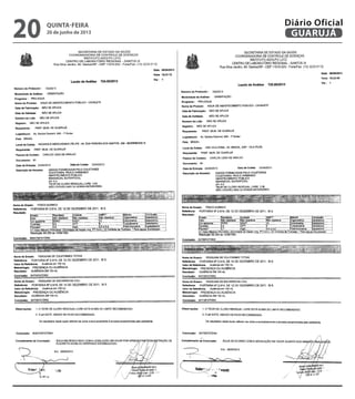 quinta-feira
20 de junho de 2013
20 GUARUJÁ
Diário Oficial
 