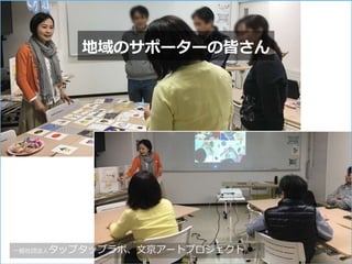 地域のサポーターの皆さん
一般社団法人タップタップラボ、文京アートプロジェクト 10
 