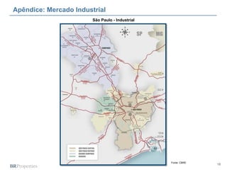 Apêndice: Mercado Industrial
                        São Paulo - Industrial




                                                 Fonte: CBRE
                                                               18
 