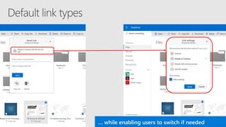 … while enabling users to switch if needed
 