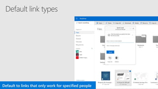 Default to links that only work for specified people
 