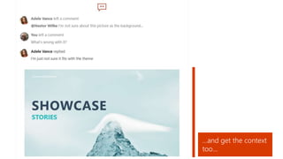 …and get the context
too…
 