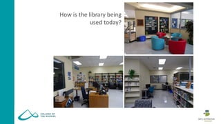 How is the library being
used today?
 