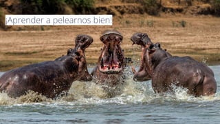 ¡Aprender a pelearnos bien!
 