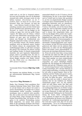 20. LTG-Sitzung am 22.,23. u. 24. Juli 2010