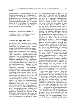 20. LTG-Sitzung am 22.,23. u. 24. Juli 2010