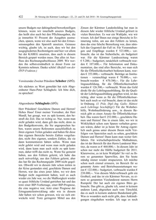 20. LTG-Sitzung am 22.,23. u. 24. Juli 2010