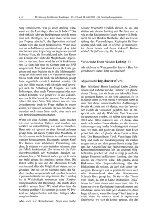 20. LTG-Sitzung am 22.,23. u. 24. Juli 2010