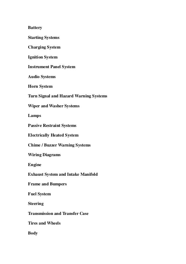 Jeep Wrangler Tj Owners Manual