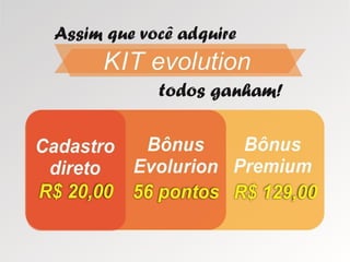 Atualização Apresentação Evolution online
