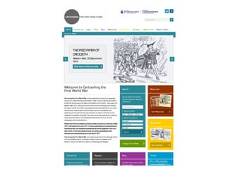 Quick Search...
Home Contact Us Login FAQs Blog Resources My Lightbox Glossary Useful Links Report a Fault
You are here: Home
Welcome to Cartooningthe
First World War
Cartooningthe First World War bringstogether all thewartimenewspaper
cartoonsof Joseph Morewood Staniforth (‘JMS’), which originally appeared in
theBritish Sunday paper the Newsof theWorld and theCardi! daily paper the
Western Mail. Over 1300cartoonsdocument thewar’schangingfortunesand
thewaysin which theconflict wasexperienced and represented by oneof the
most popular visual artistsof thetime. Each cartoon ispresented with
explanatory notesand with an open invitation to usersto comment on the
imageand itspossiblemeanings. Thecartoonsareaccompanied by a rangeof
resourceswhich help to contextualisethecartoonist, hiswork, and the
newspaperswhich published him.
Please note that the website currently holdscartoonsup tothe end of May
1917, with some from June 1917. In most casesthese are accompanied by
commentaries: any remainingcommentarieswill be supplied in the very
near future. In the next phase of work we will be uploadingfurther
cartoonsand commentariesup tothe end of 1917.
Cartooningthe First World War isa project supported by theHeritageLottery
Fund and based at Cardi! University, whereit isled by Professor Chris
Williams, Head of theSchool of History, Archaeology and Religion.
Enter Keyword...
Day Month Year
By Event
By Individual
By Topic
Search
You can search by free text,
use the drop down menusor
by keyword.
or Search by Date:
or Search material by:
Search
Image of the Week
Resources
View Resources
My Lightbox
View Lightbox
Contact Us
To get in touch with the
project team pleasefollow this
Register
If you would liketo register as
a project user pleasefollow
Blog
[Title]TheVisual Cultureof the
First World War
Twitter
#OTD1915 #WW1 as#waterpolo.
Commentary at cartoonww1.org
pic.twitter.com/XjxbpxEesh 2 hoursago via
iOS
THEPIEDPIPEROF
CRICCIETH
Western Mail, 22 September
1914
Click here tofind out more
 
