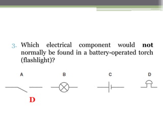 Problem Solving
5. The battery in a circuit has an e.m.f. of 6.0 V and negligible
resistance. If two resistors R1 and R2 with resistance 12 Ω
and 6 Ω are connected in parallel while resistance R3 with
resistance 8 Ω is connected in series with them.
a. Calculate the combined resistance of the resistors connected in
parallel.
b. Calculate the current in the R3.
6. Three resistors are connected in parallel to a 24 V battery,
and the battery current is 3.0 A. The first resistor is rated
20 Ω and the second at 40 Ω. Find
a. The total resistance,
b. The resistance of the third resistor,
c. The current in the third resistor.
 