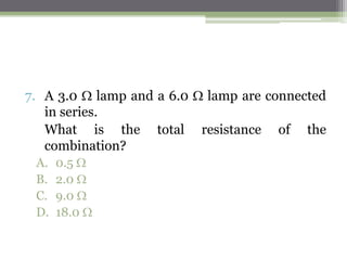 1. Which single switch can be pressed to make the lamp
light?
A. 0
B. 1
C. 5
D. 6
 