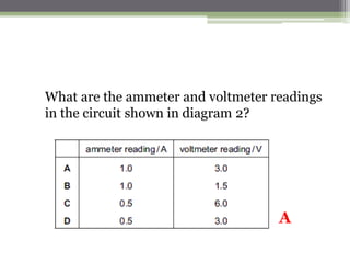 10. A student sets up the circuit shown.
 