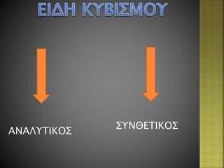 ΑΝΑΛΥΤΙΚΟΣ
ΣΥΝΘΕΤΙΚΟΣ
 